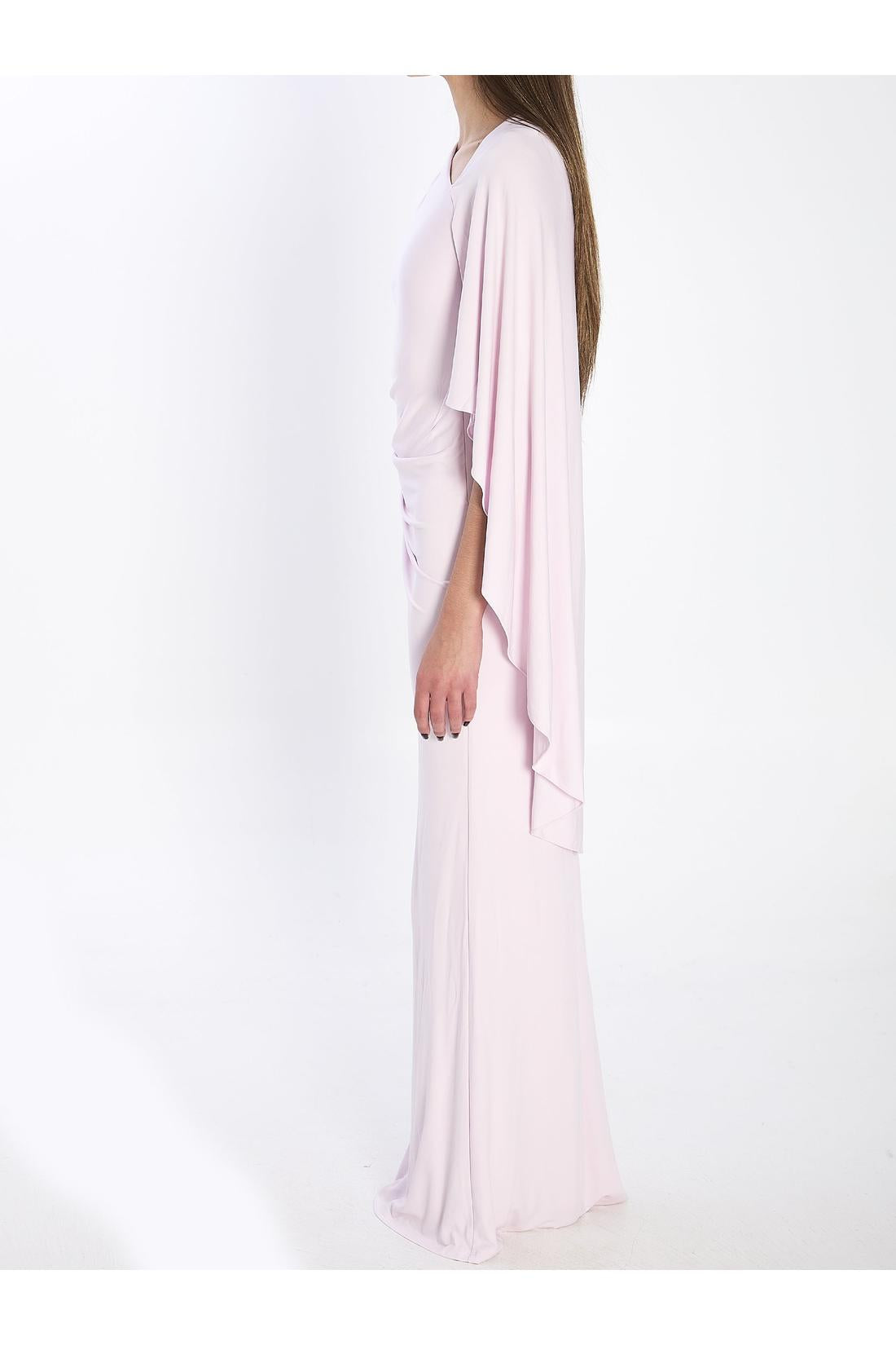 Self Portrait-OUTLET-SALE-Jersey drape midi dress-ARCHIVIST