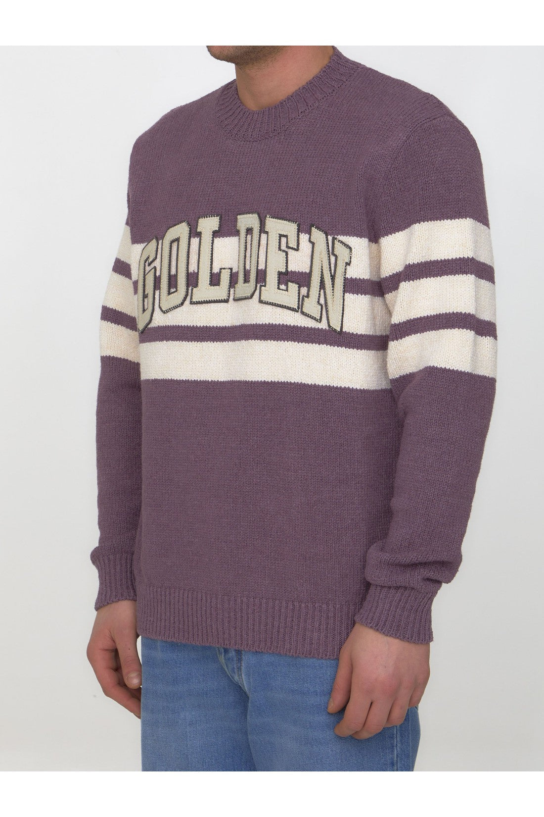 GOLDEN GOOSE-OUTLET-SALE-Journey college sweater-ARCHIVIST