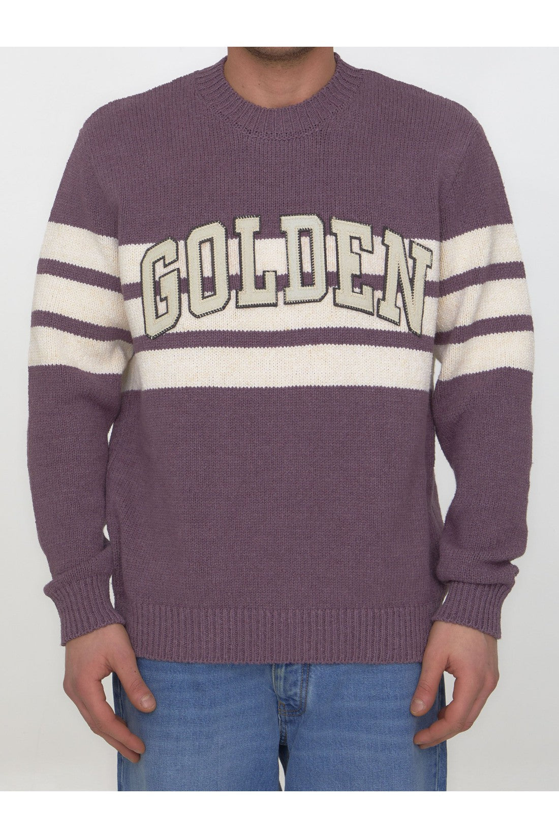 GOLDEN GOOSE-OUTLET-SALE-Journey college sweater-ARCHIVIST