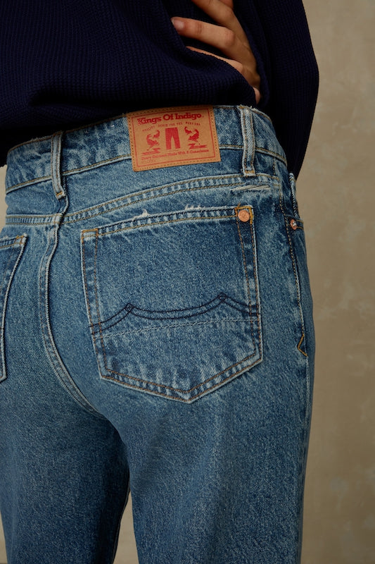 Kings Of Indigo-JANE | ECO RECYCLED BLUE USED-Jeans-Black-Deal-Outlet-by-ARCHIVIST