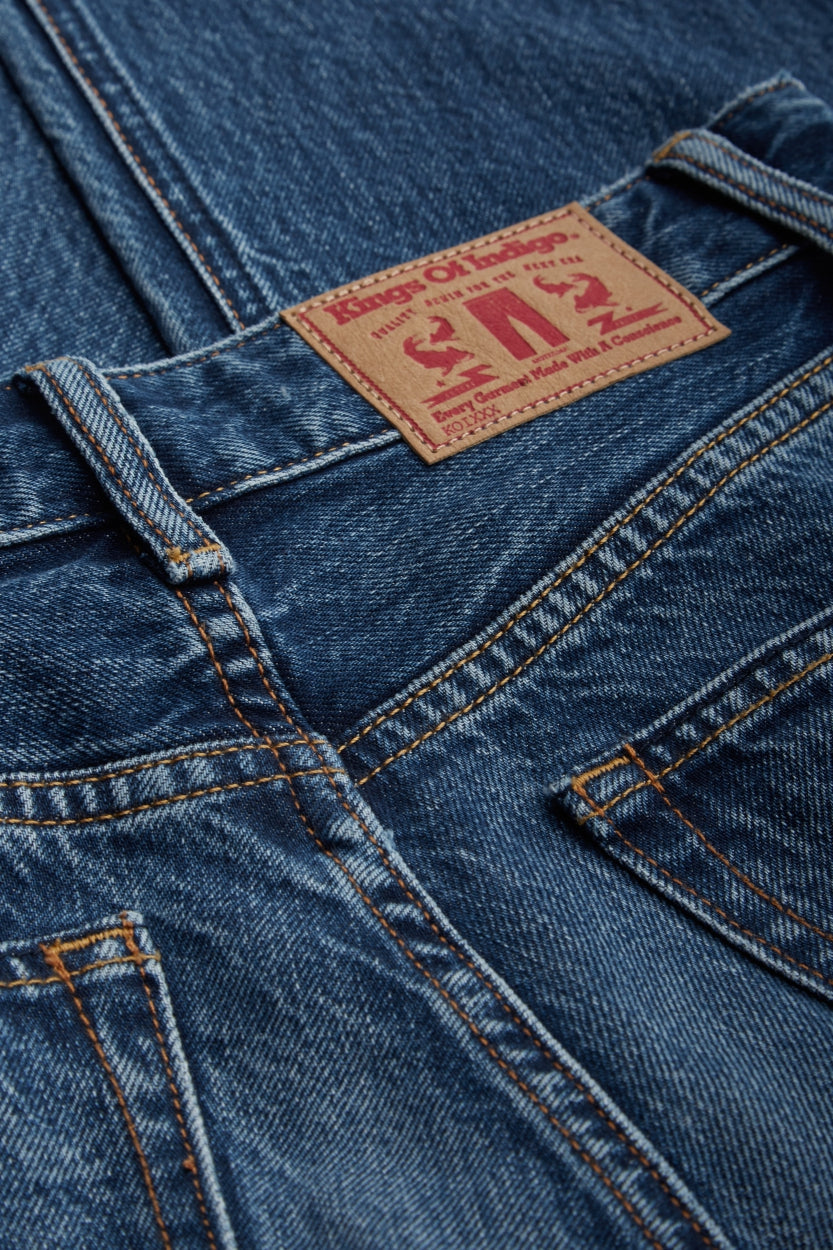 LIORA CROPPED | CLEAN BLUE WORN REFIBRA