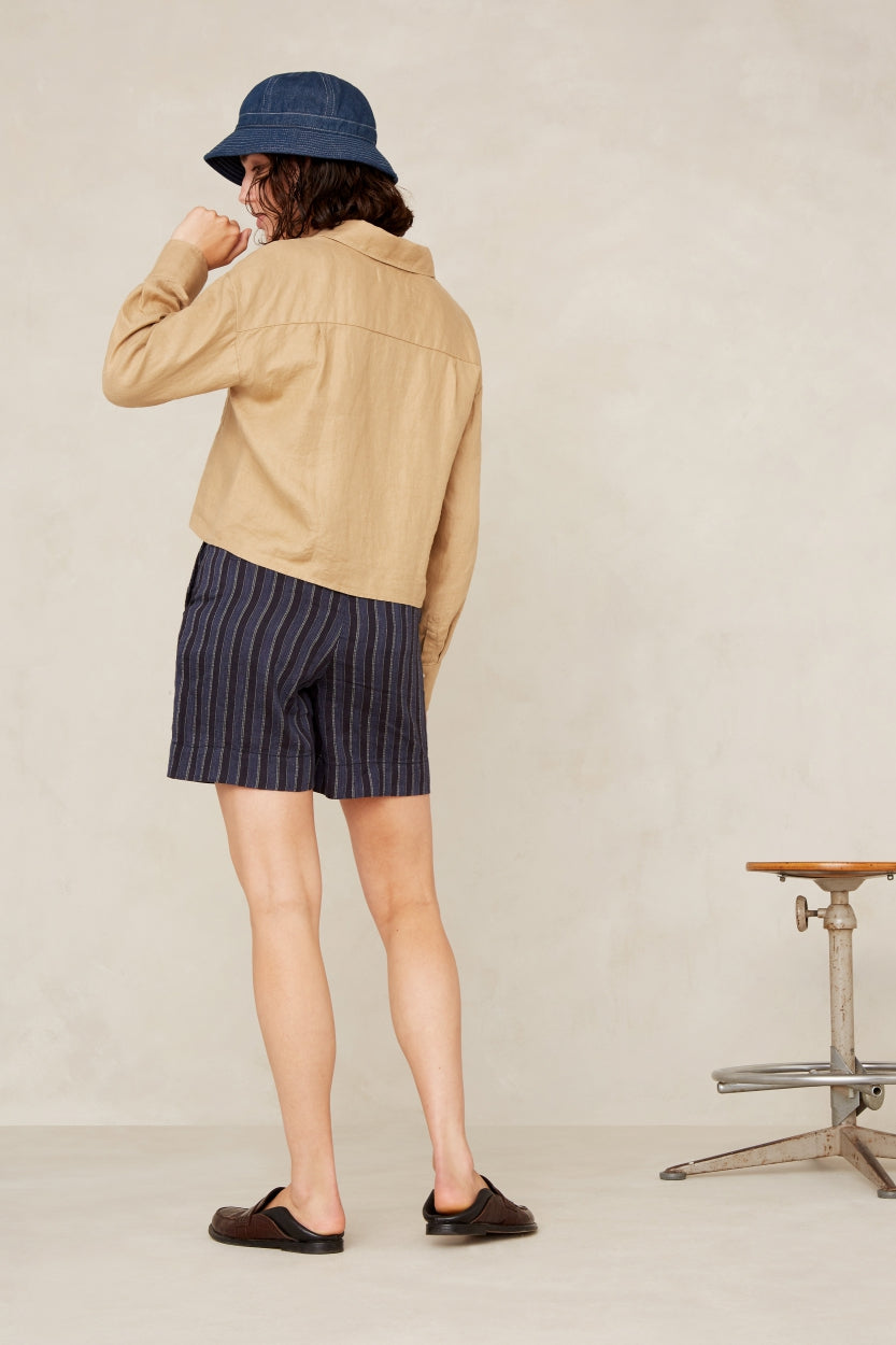BANGJA | BLUE LINEN STRIPE