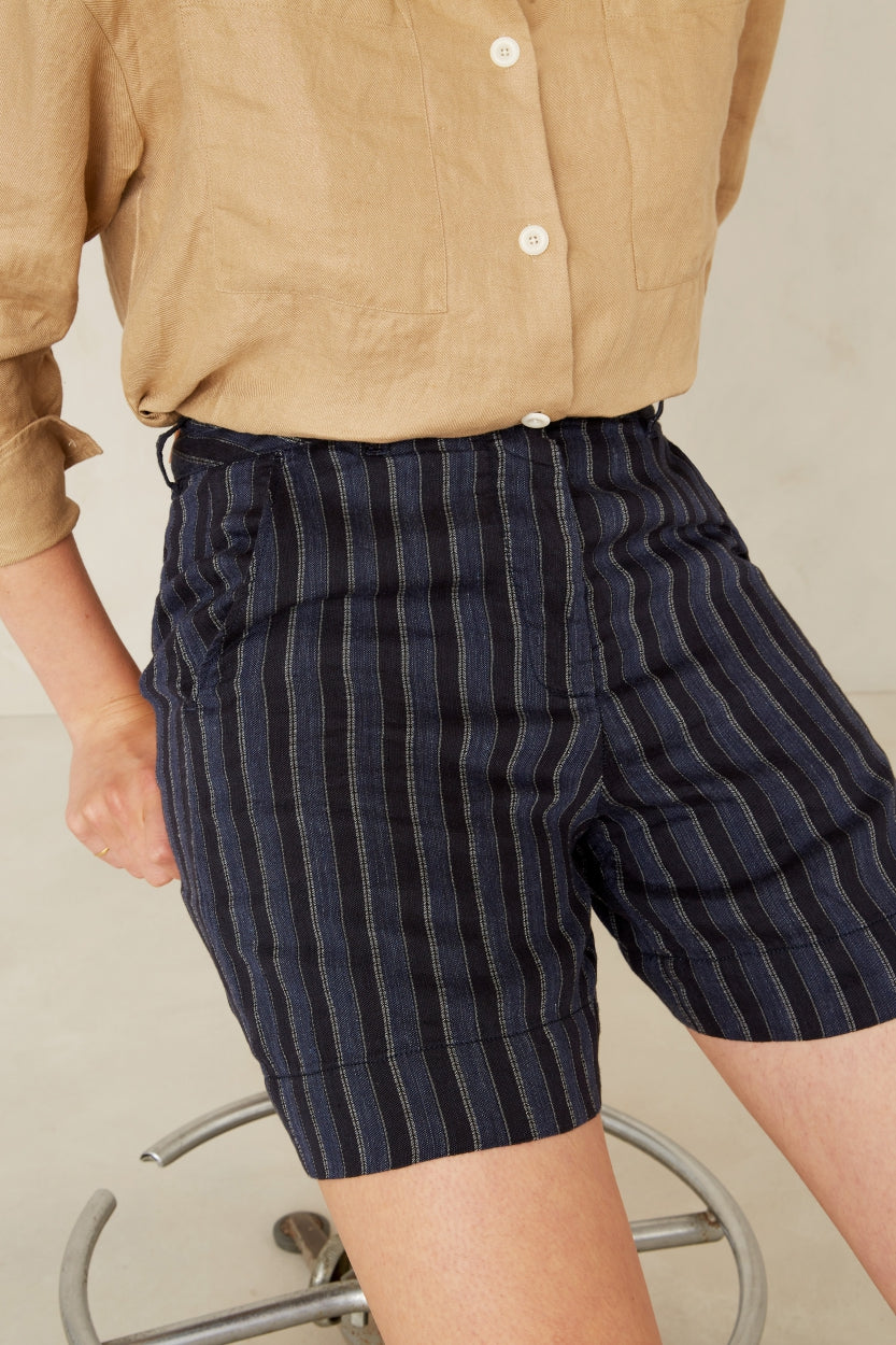 BANGJA | BLUE LINEN STRIPE