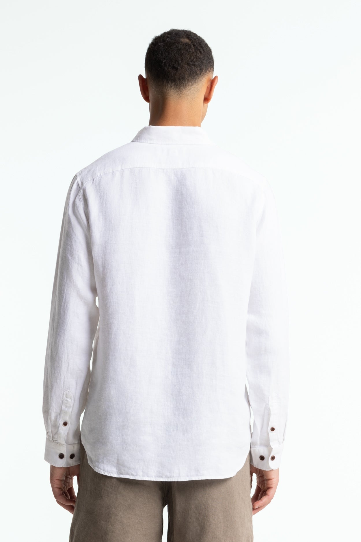 ENDA POCKET | OPTICAL WHITE LINEN