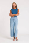 Kings Of Indigo-ELISABETH CROPPED | BLUE REEF SUPER LIGHT USED-Jeans-Black-Deal-Outlet-by-ARCHIVIST