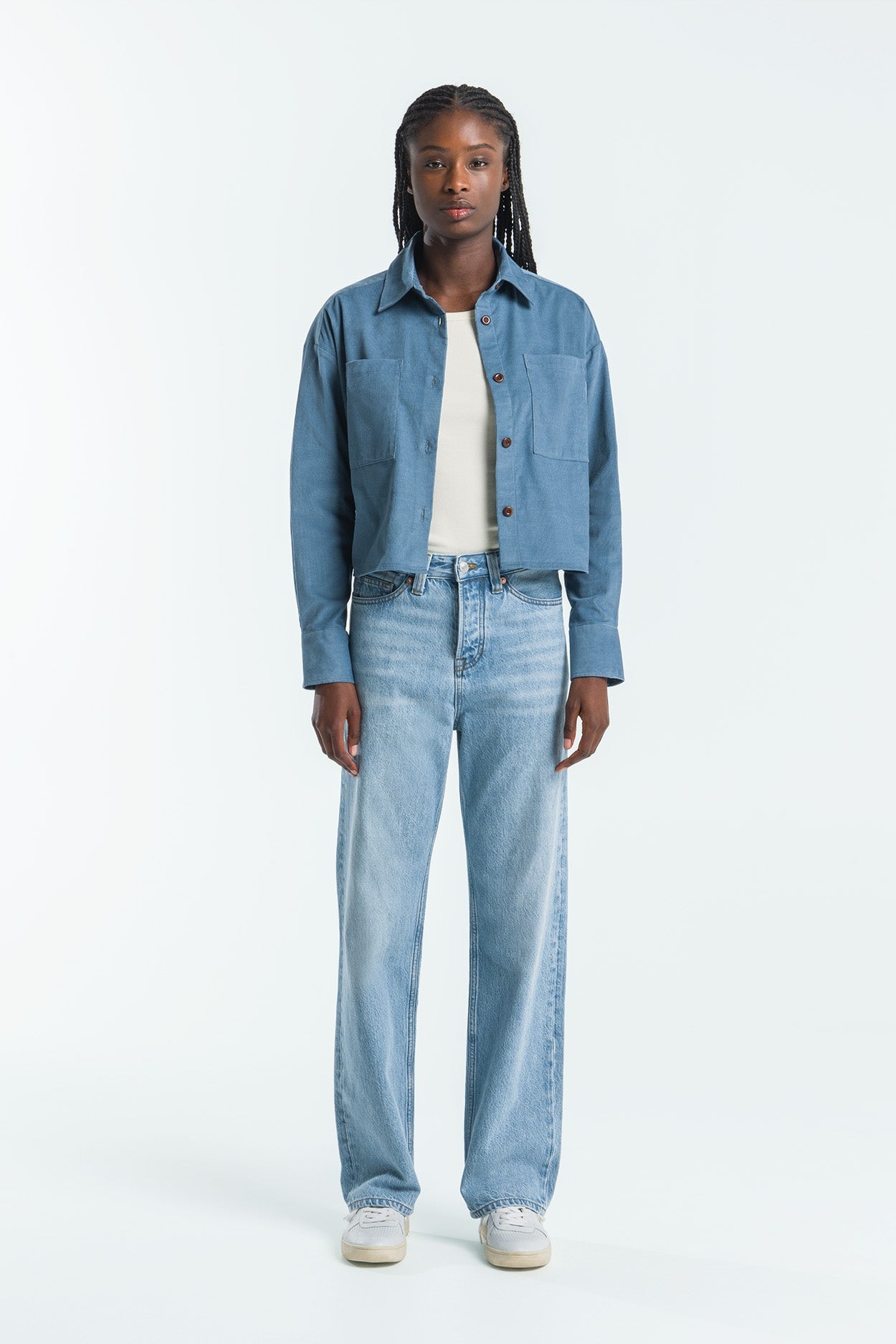 Kings Of Indigo-QUINN | CORONET BLUE-Shirts-Black-Deal-Outlet-by-ARCHIVIST