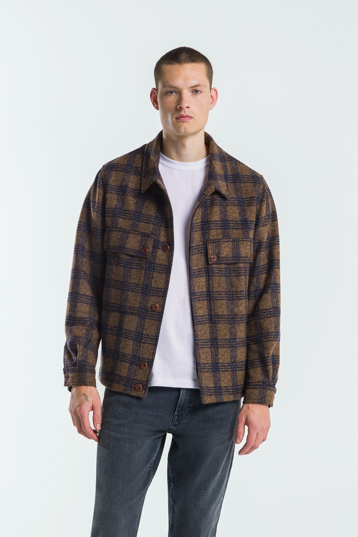 Kings Of Indigo-DONOVAN | DESERT PALM CHECK-Jacken & Mäntel-Black-Deal-Outlet-by-ARCHIVIST