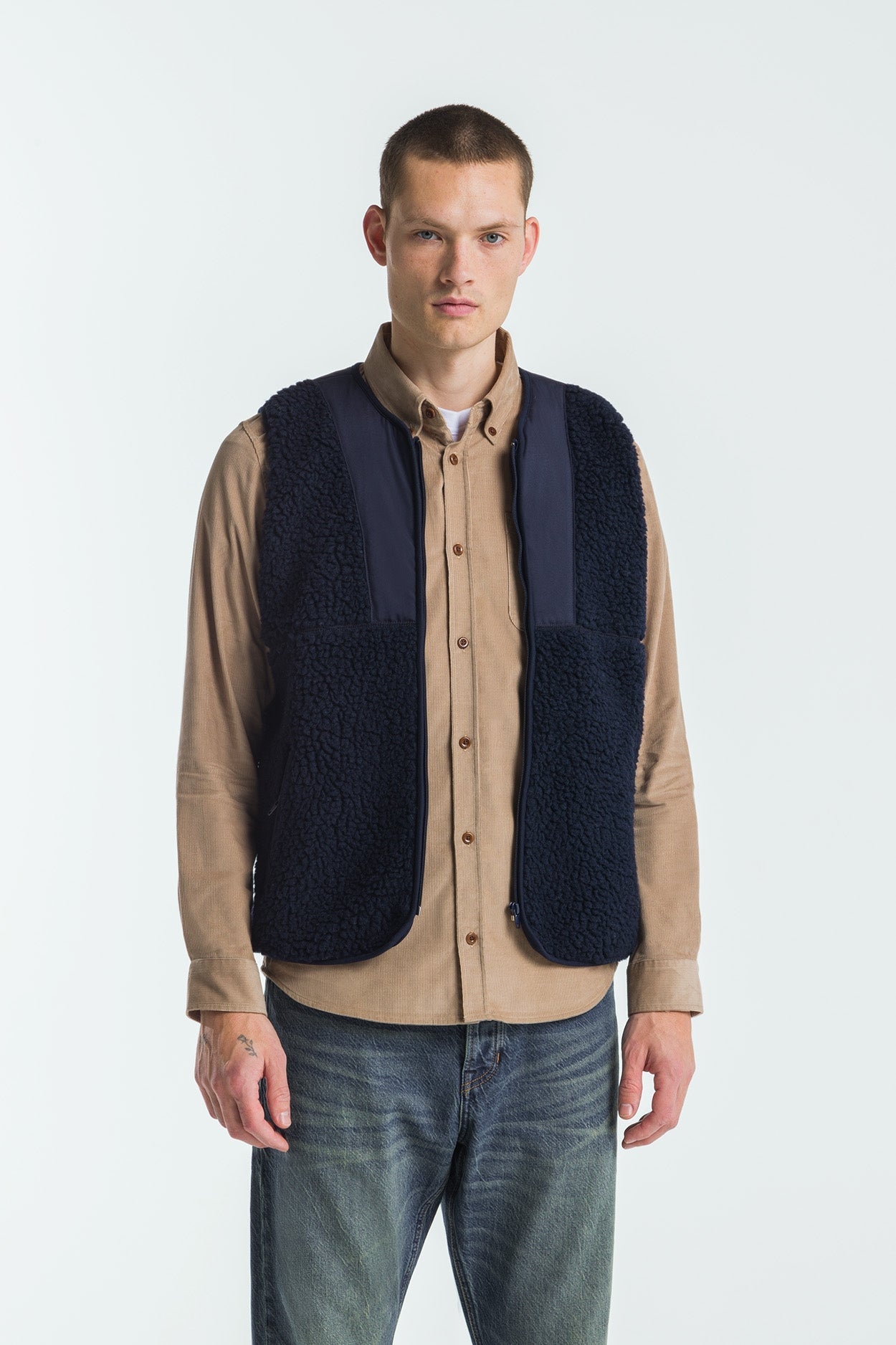 Kings Of Indigo-TENJI | MARITIME BLUE SHERPA-Jacken & Mäntel-Black-Deal-Outlet-by-ARCHIVIST