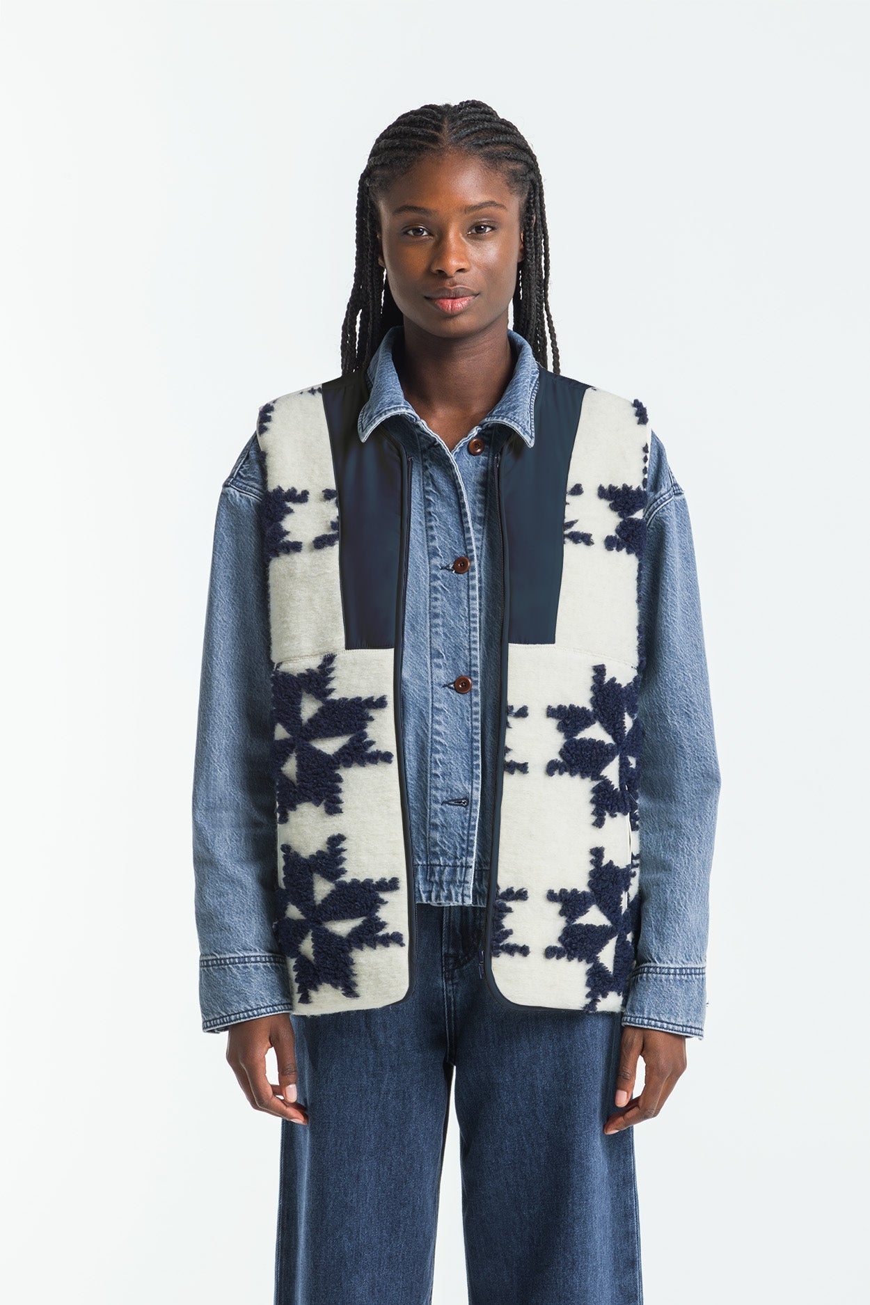 Kings Of Indigo-TENJI | WINDMILL JACQUARD-Jacken & Mäntel-Black-Deal-Outlet-by-ARCHIVIST