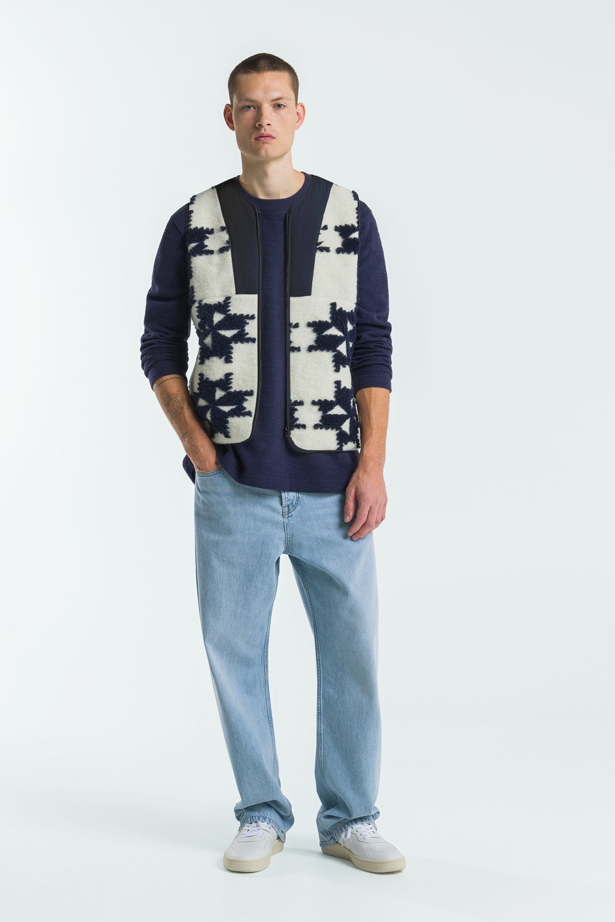 Kings Of Indigo-TENJI | WINDMILL JACQUARD-Jacken & Mäntel-Black-Deal-Outlet-by-ARCHIVIST