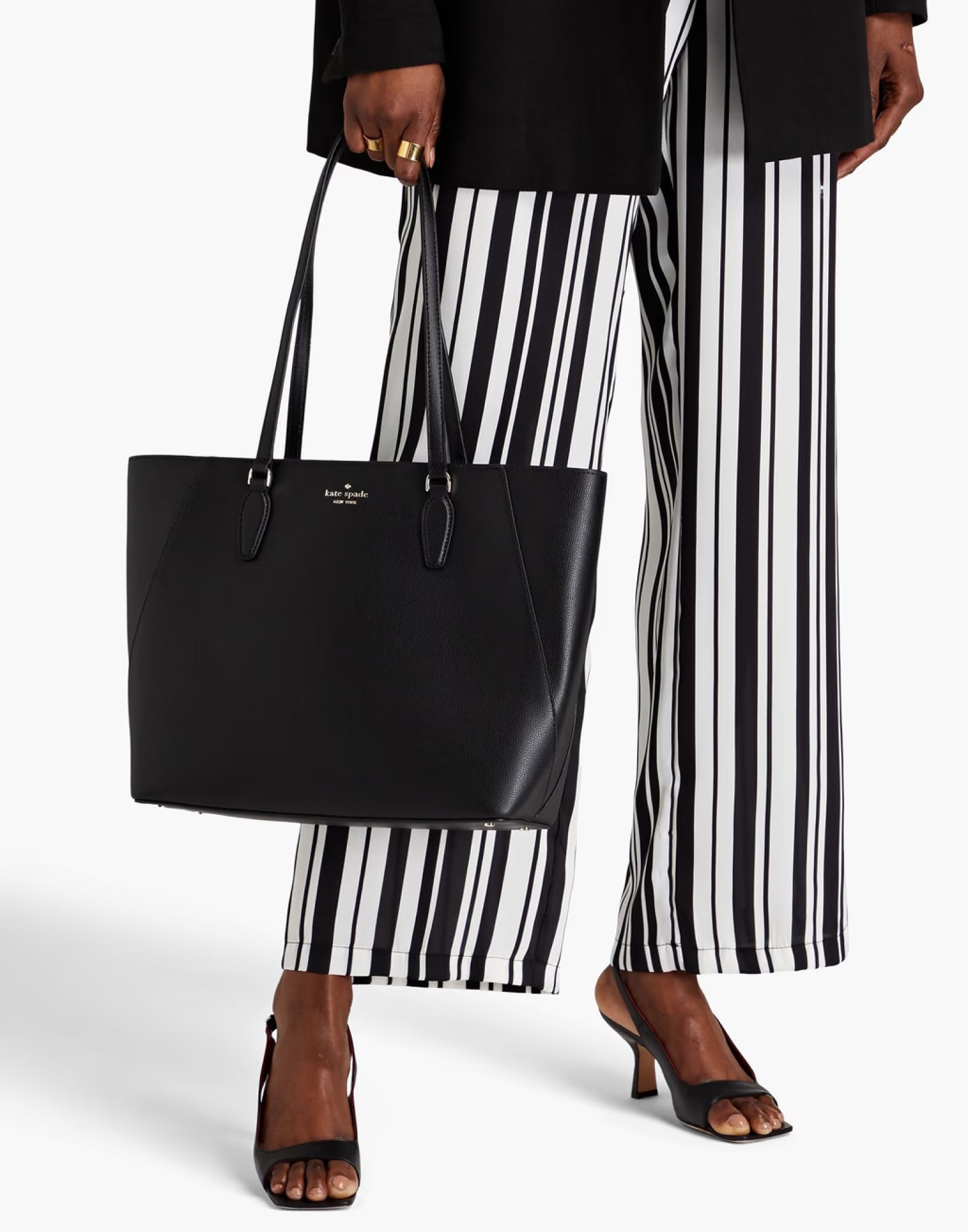 Kate Spade-OUTLET-SALE-Kristi Refined Grain Tote Bag-ARCHIVIST