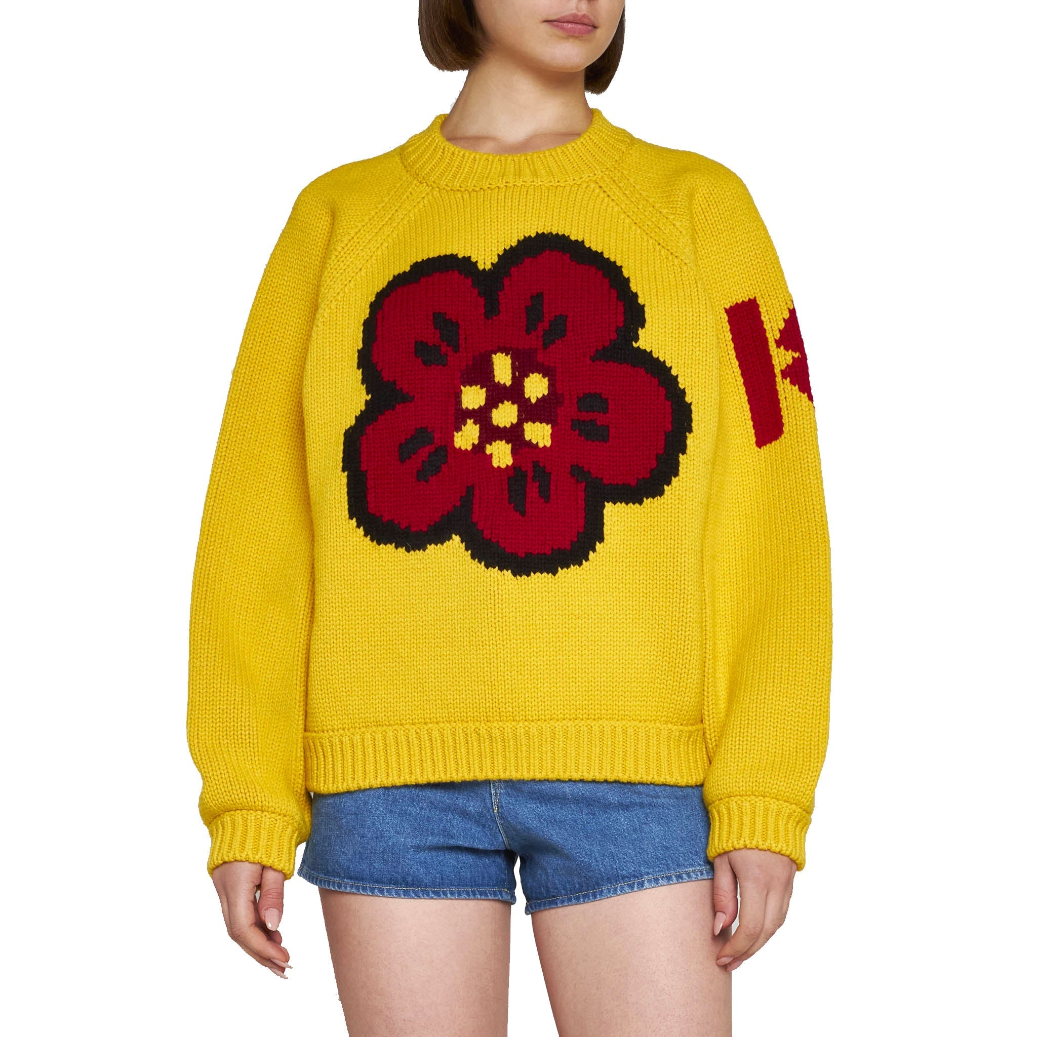 KENZO-OUTLET-SALE-Kenzo-Cotton-Pullover-Strick-YELLOW-M-ARCHIVE-COLLECTION-2.jpg