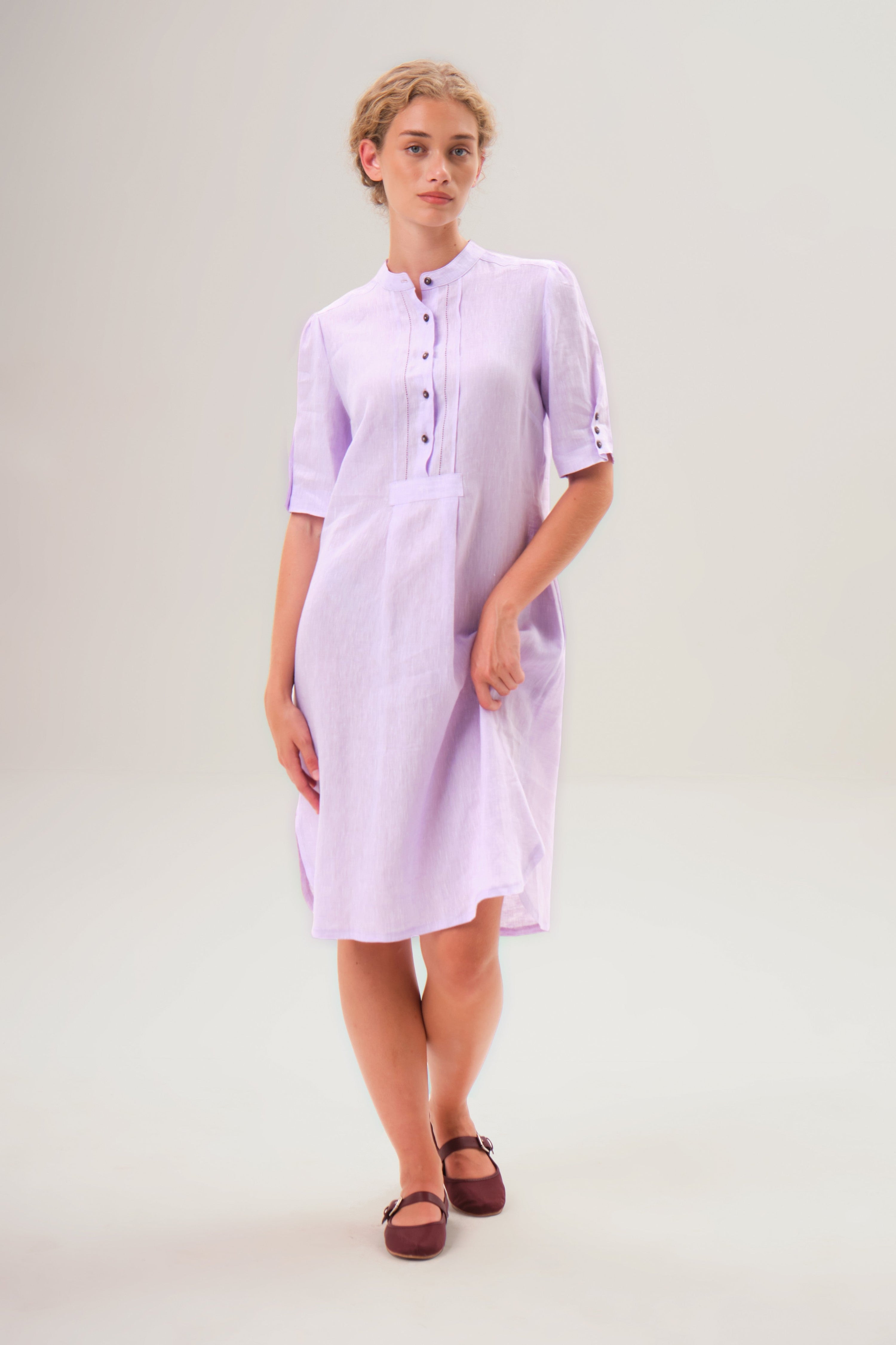 Damen Kleid Kareen-Felicitas-OUTLET-XS-waldveilchen-ARCHIVIST-ARCHIVE-SALE
