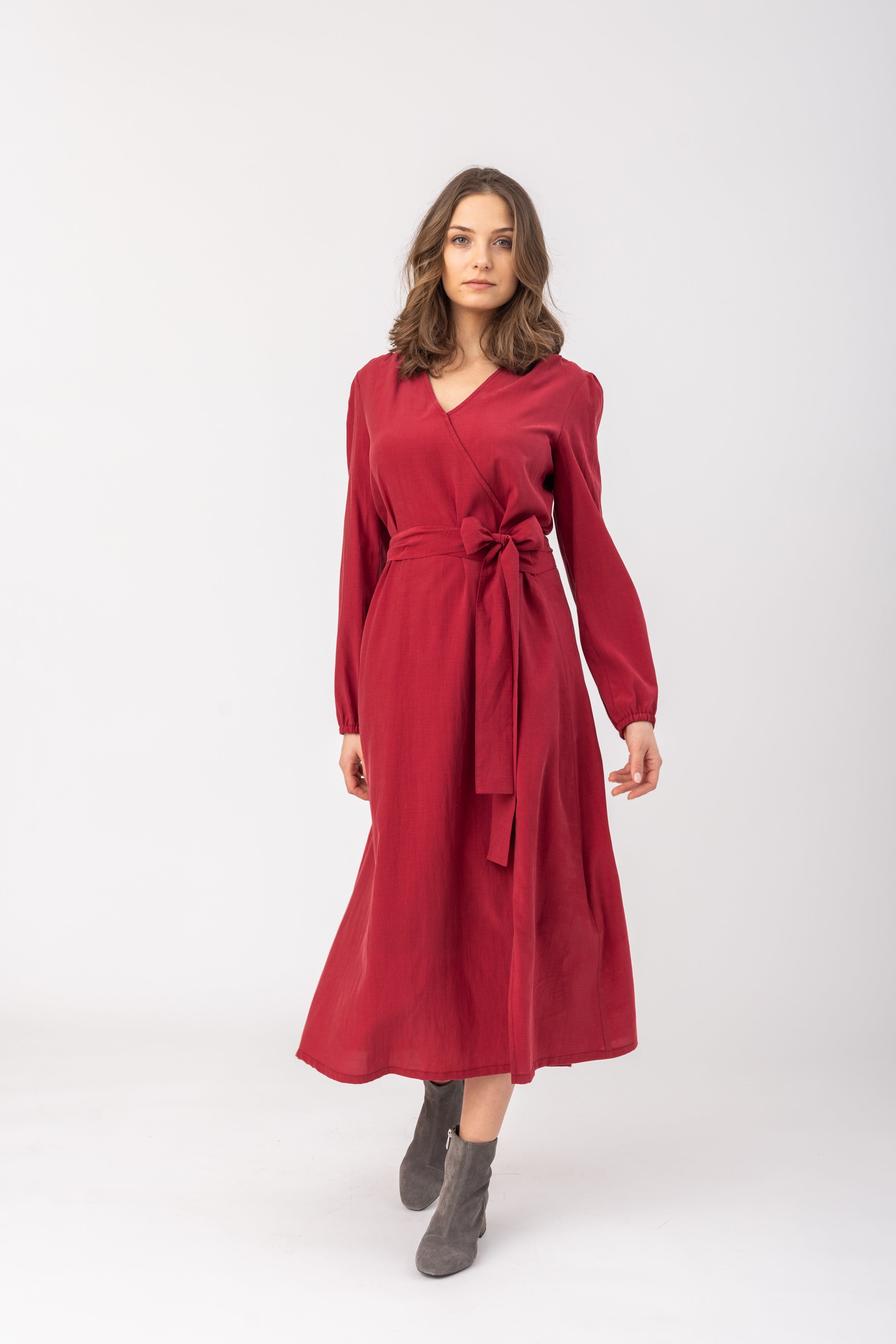 Damen Kleid Kari-Kleider & Röcke-Felicitas-OUTLET-XS-kirsche-ARCHIVIST-ARCHIVE-SALE