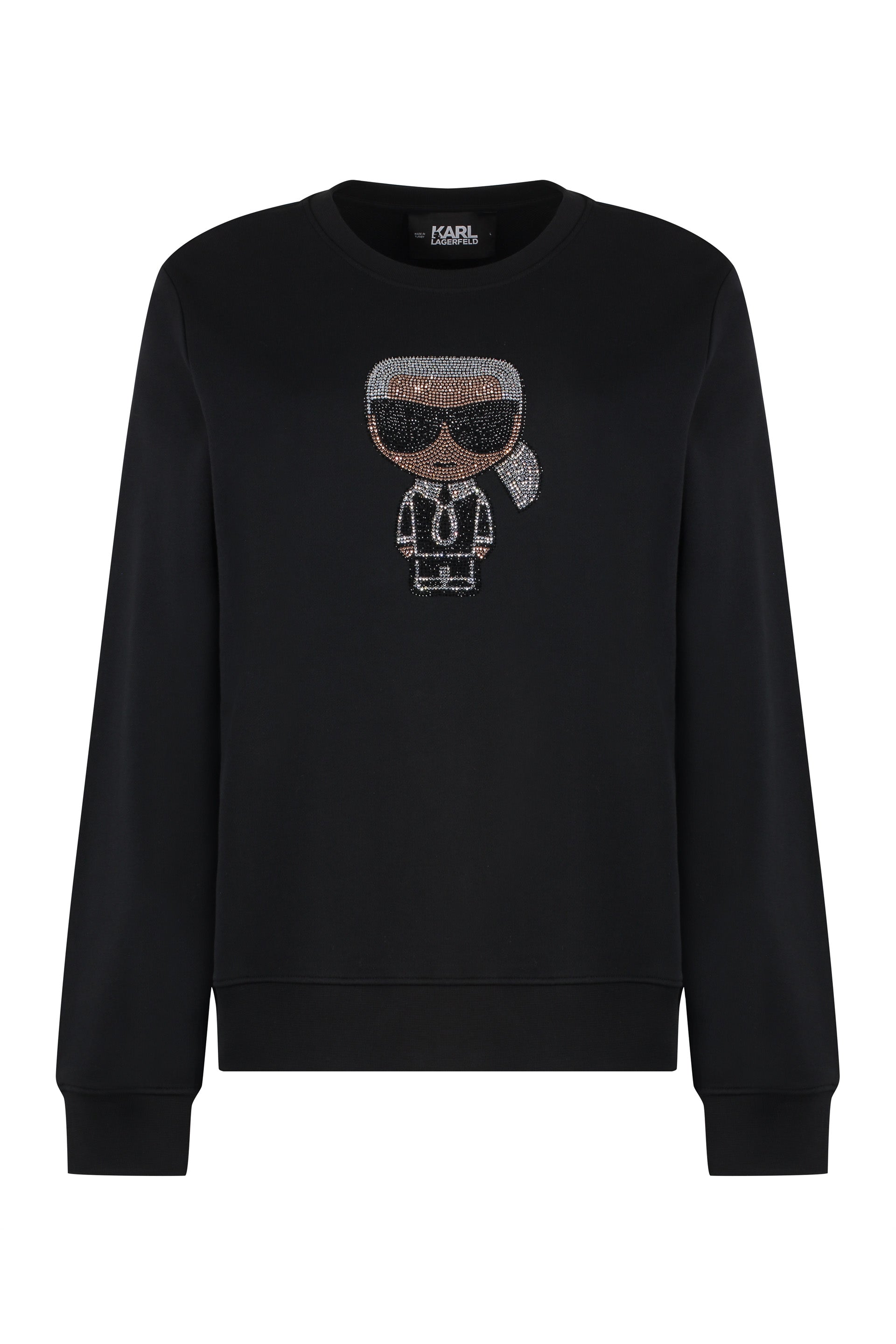 Karl Lagerfeld-OUTLET-SALE-Cotton crew-neck sweatshirt-ARCHIVIST