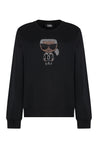 Karl Lagerfeld-OUTLET-SALE-Cotton crew-neck sweatshirt-ARCHIVIST