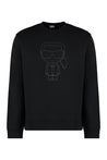 Karl Lagerfeld-OUTLET-SALE-Cotton crew-neck sweatshirt-ARCHIVIST