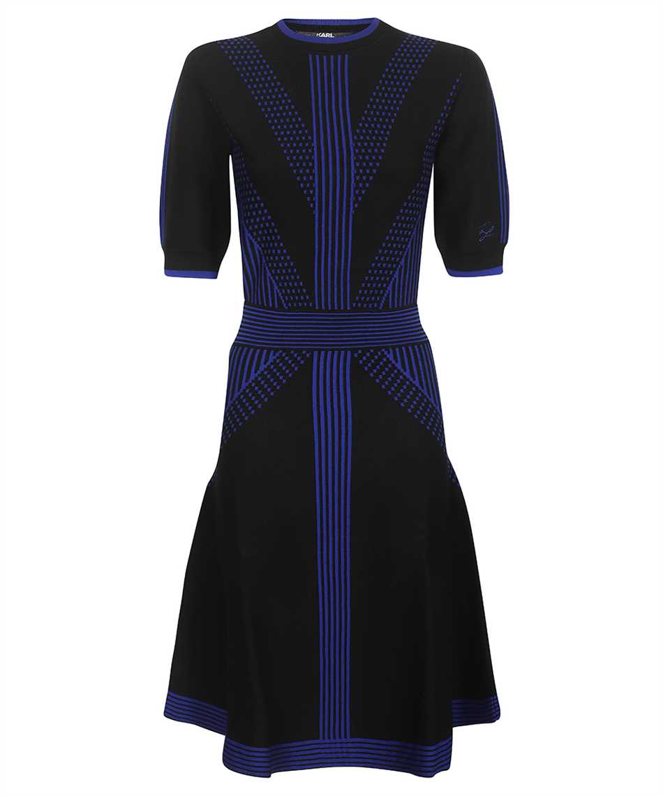 Knitted dress-Karl Lagerfeld-OUTLET-SALE-L-ARCHIVIST