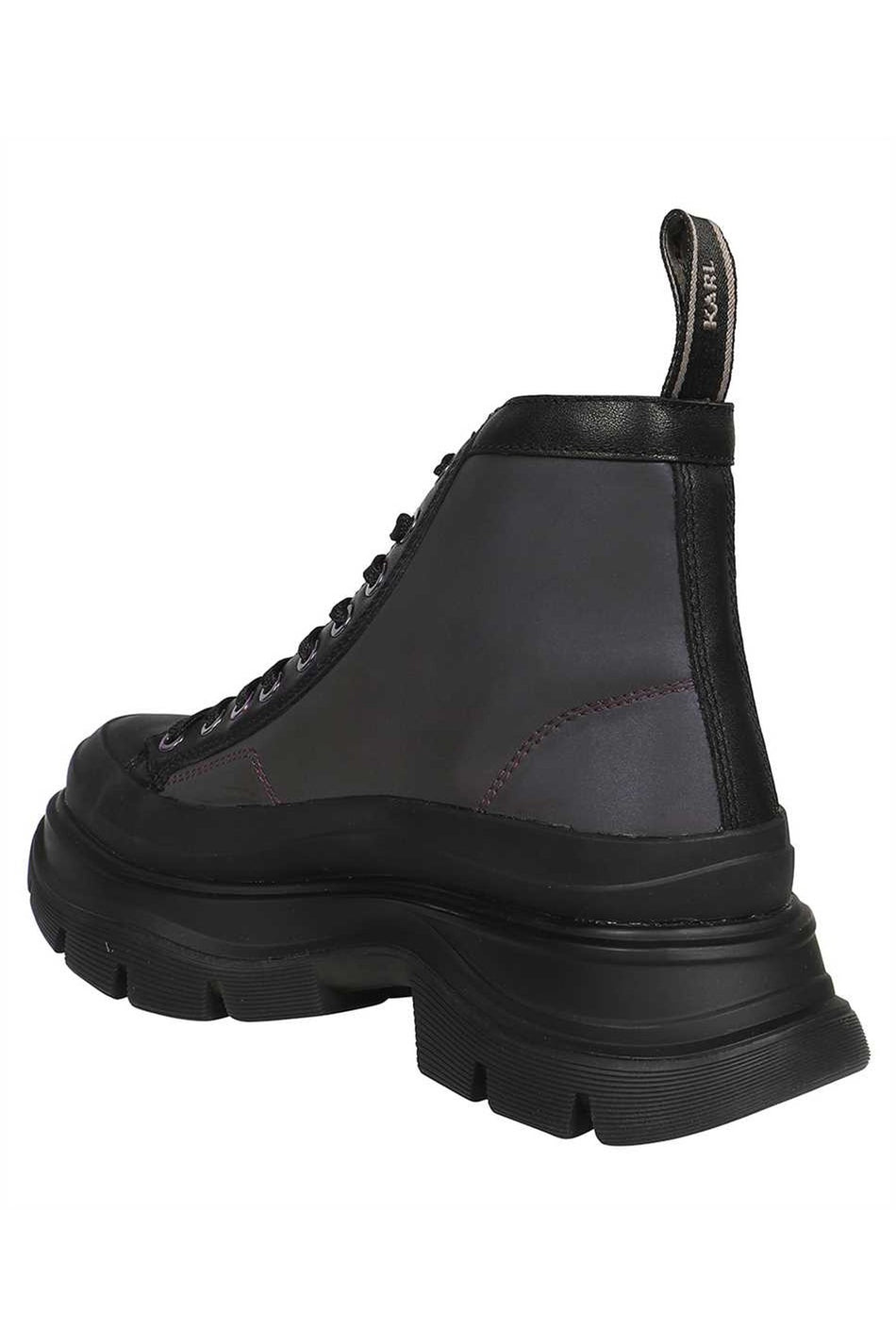 Lace-up ankle boots-Karl Lagerfeld-OUTLET-SALE-ARCHIVIST