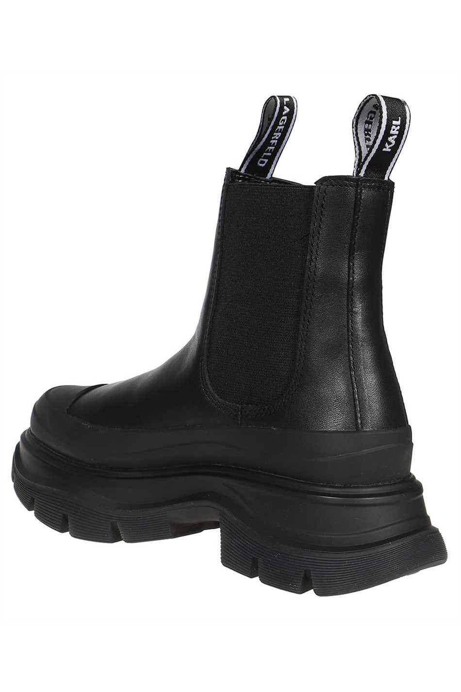 Leather ankle boots-Karl Lagerfeld-OUTLET-SALE-ARCHIVIST