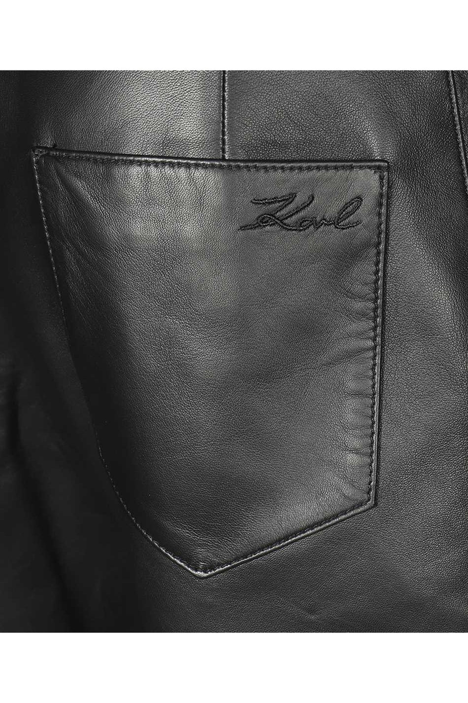 Leather pants-Karl Lagerfeld-OUTLET-SALE-ARCHIVIST