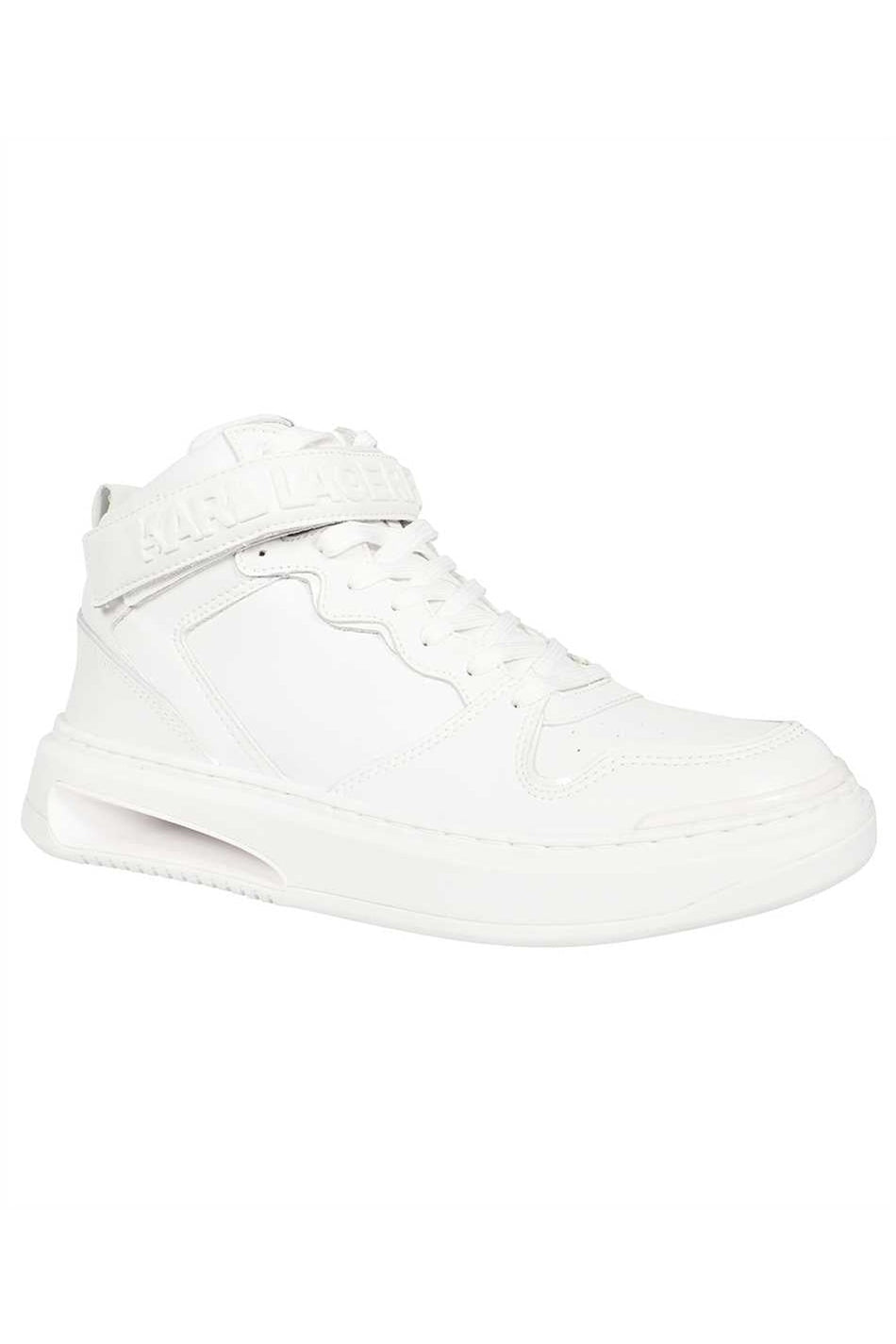 Logo detail leather sneakers-Karl Lagerfeld-OUTLET-SALE-ARCHIVIST