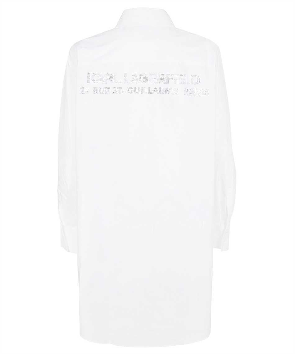 Long cotton shirt-Karl Lagerfeld-OUTLET-SALE-ARCHIVIST