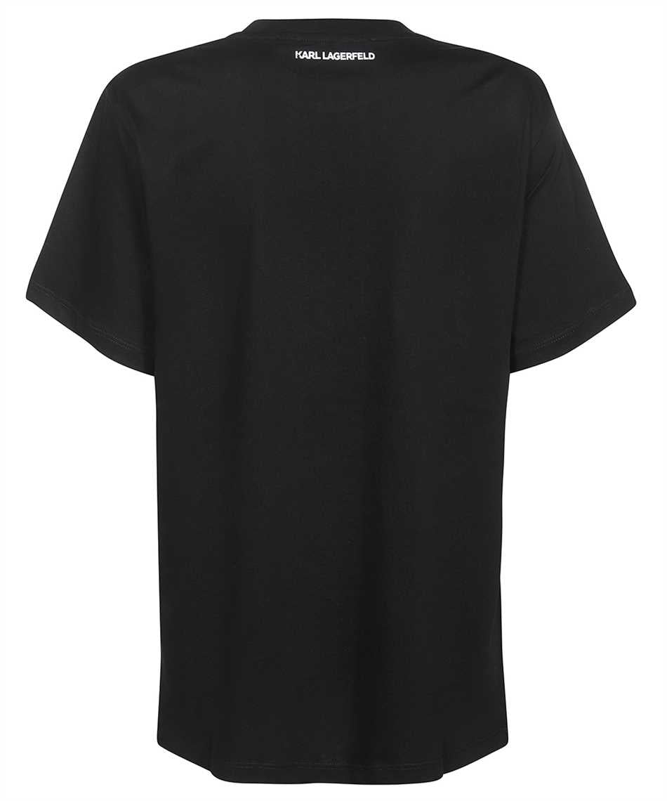 Printed cotton T-shirt-Karl Lagerfeld-OUTLET-SALE-ARCHIVIST