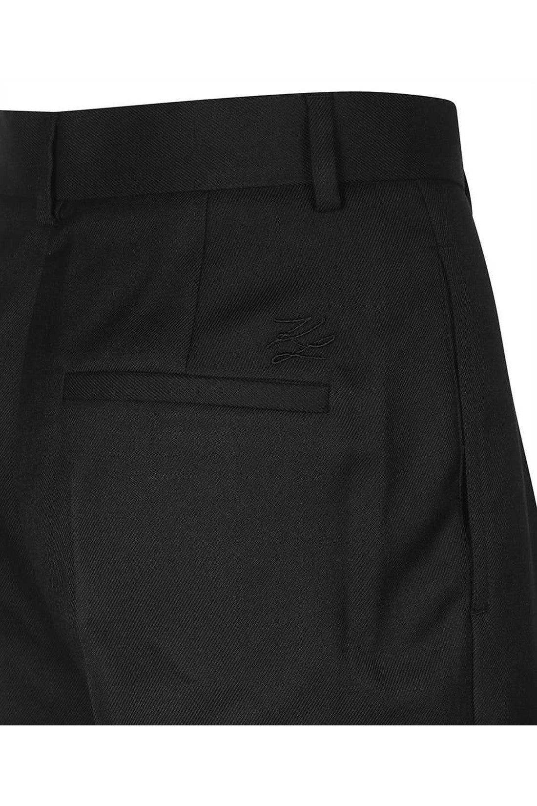 Straight-leg trousers-Karl Lagerfeld-OUTLET-SALE-ARCHIVIST