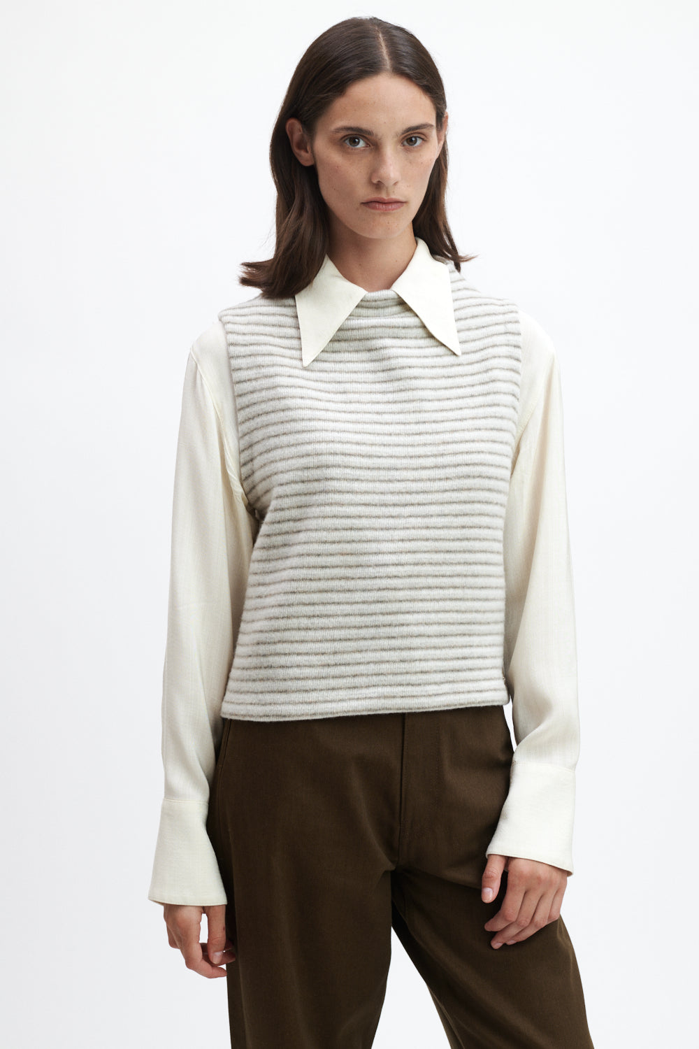 Stapf Tirol Damen Pullunder Karla Stripe, Strick & Pullover