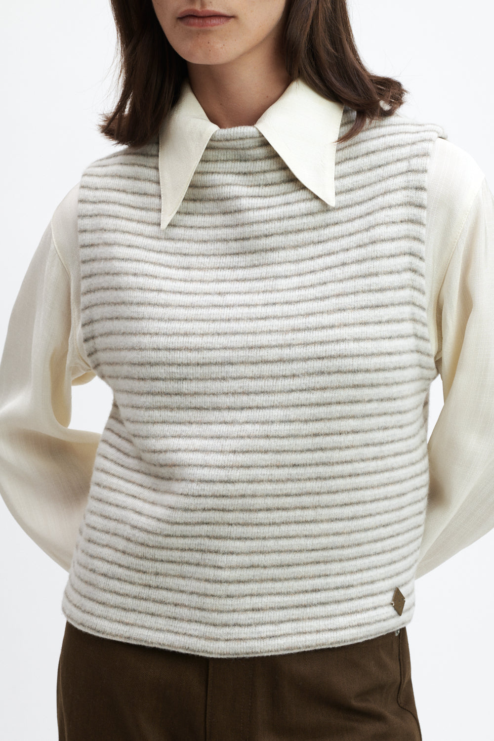 Stapf Tirol Damen Pullunder Karla Stripe, Strick & Pullover