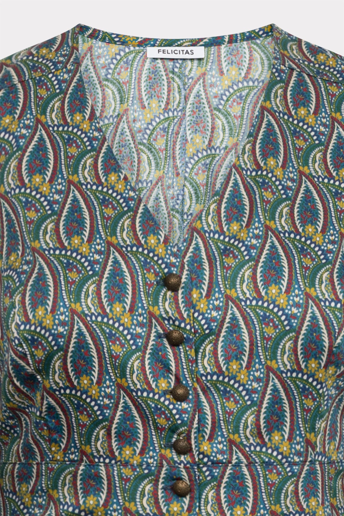 Damen Kleid Karlinda Baumwolle Saphir-Kleider & Röcke-Felicitas-OUTLET-ARCHIVIST-ARCHIVE-SALE