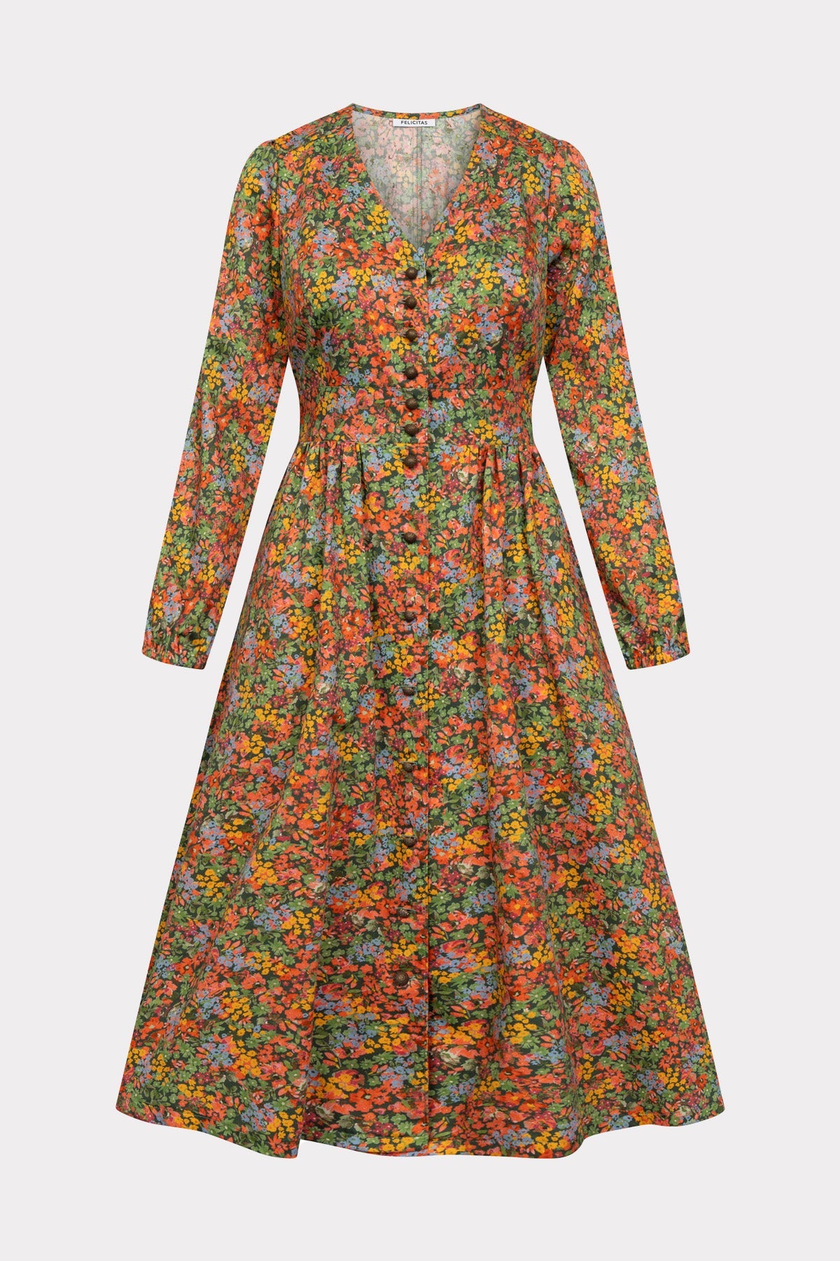 Damen Kleid Karlinda Allover Print-Kleider & Röcke-Felicitas-OUTLET-XS-allover-ARCHIVIST-ARCHIVE-SALE