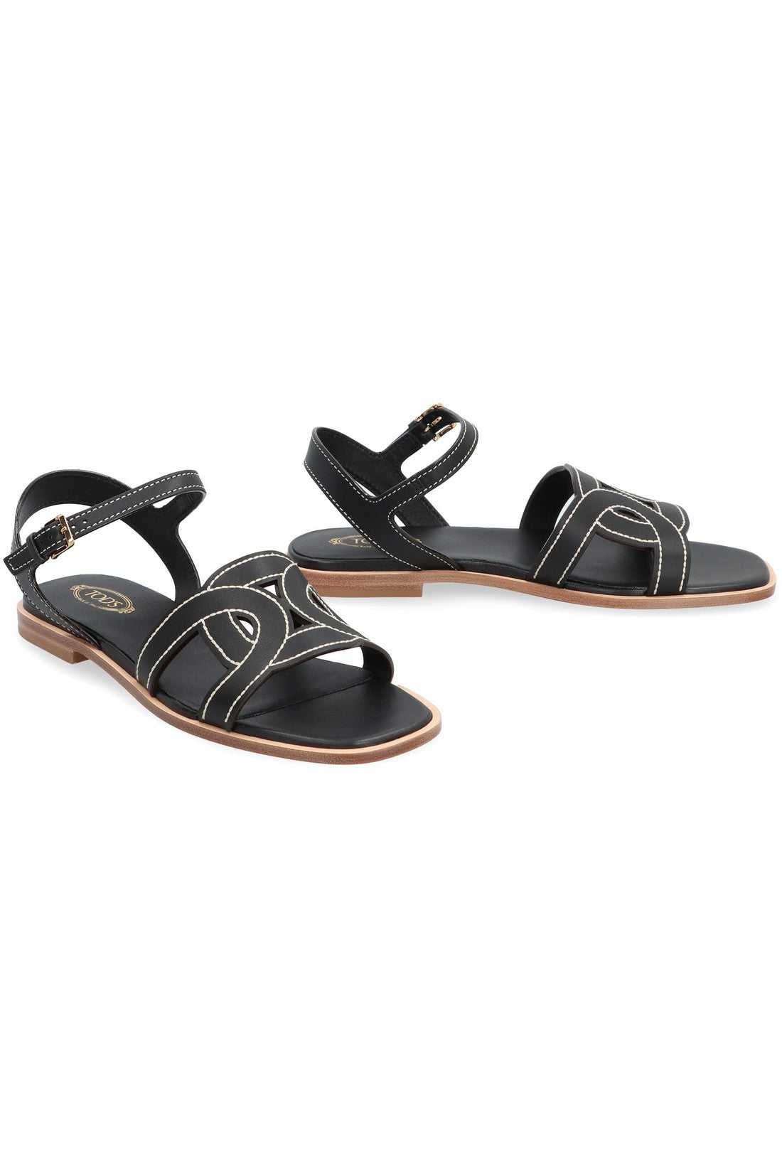 Tod's-OUTLET-SALE-Kate leather sandals-ARCHIVIST