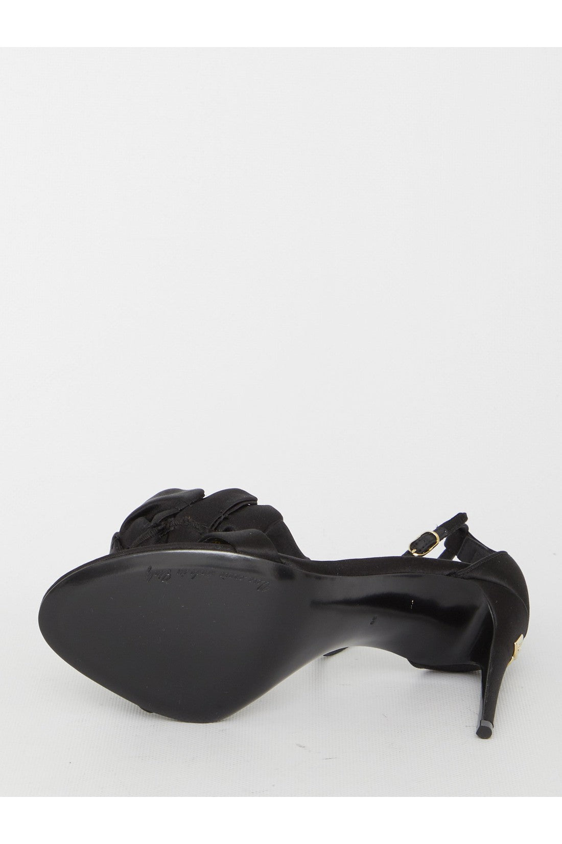 DOLCE&GABBANA-OUTLET-SALE-Keira sandals in satin-ARCHIVIST