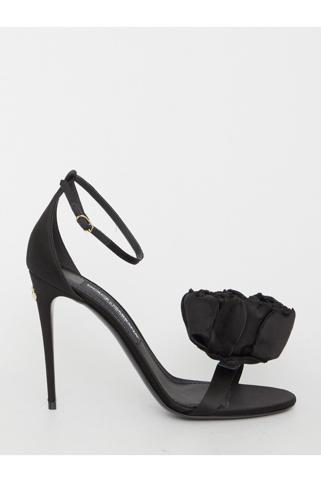 DOLCE&GABBANA-OUTLET-SALE-Keira sandals in satin-ARCHIVIST