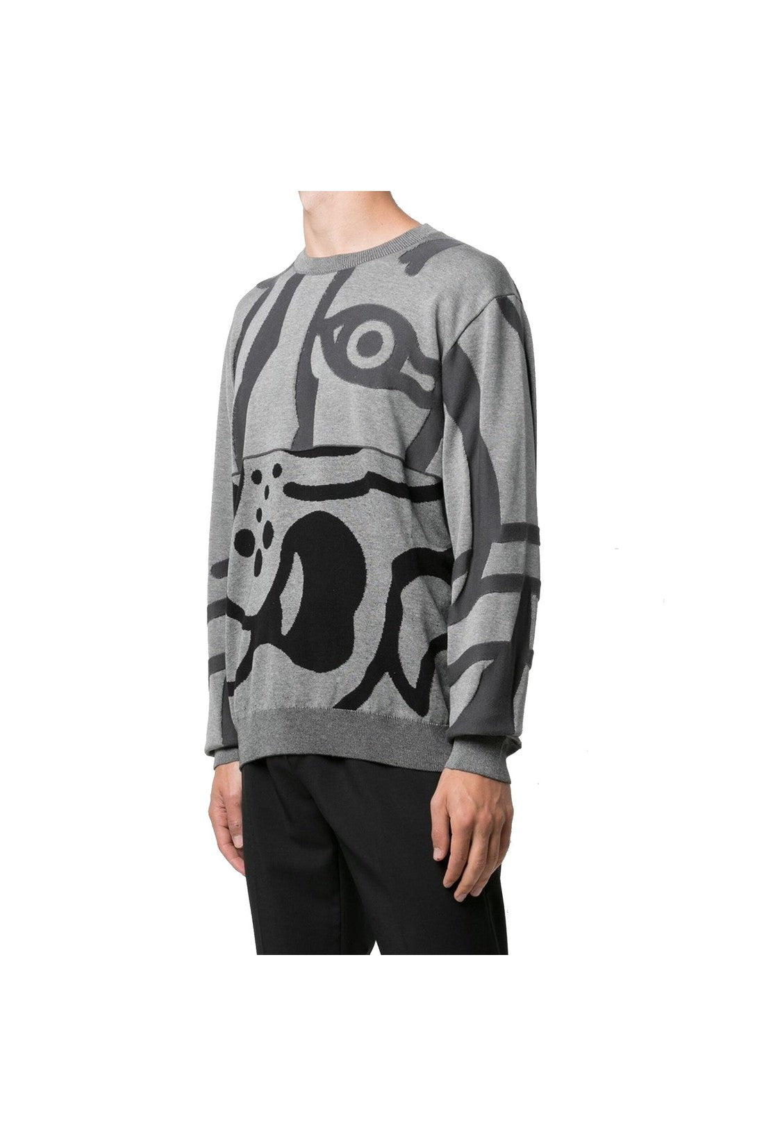 KENZO-OUTLET-SALE-Kenzo Abstract Tiger-Print Sweatshirt-ARCHIVIST