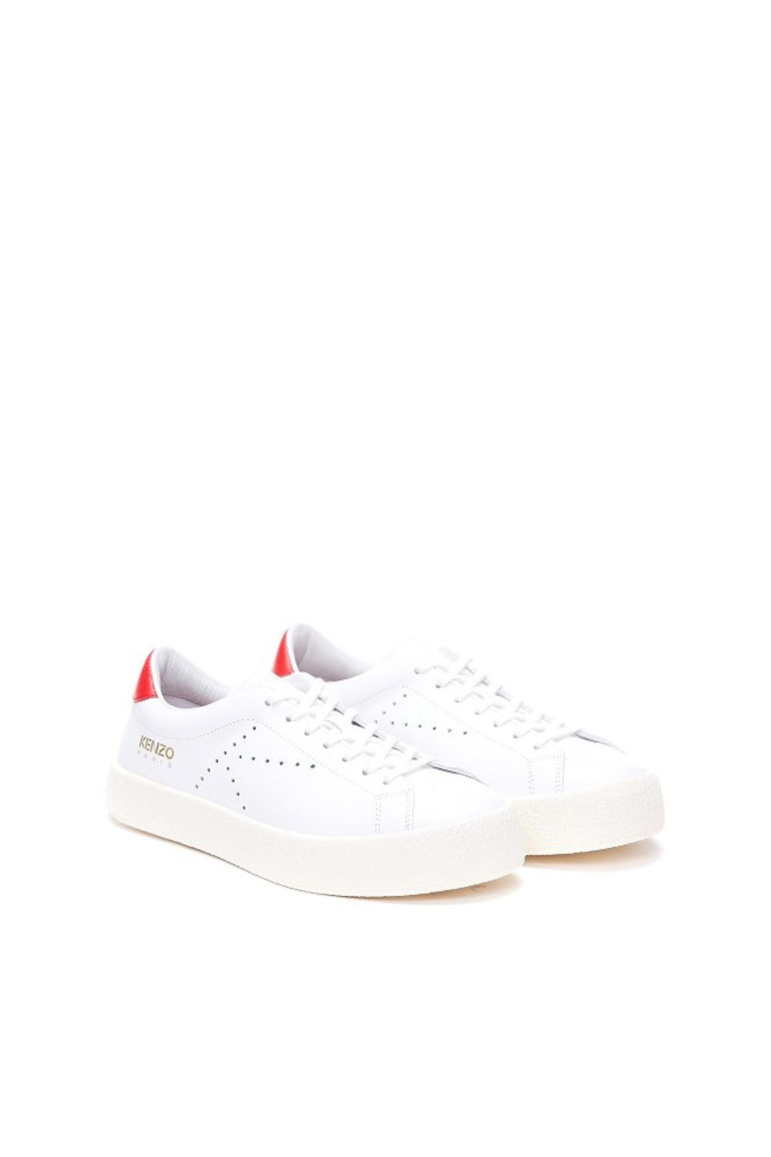 KENZO-OUTLET-SALE-Kenzo Leather Logo Sneakers-ARCHIVIST