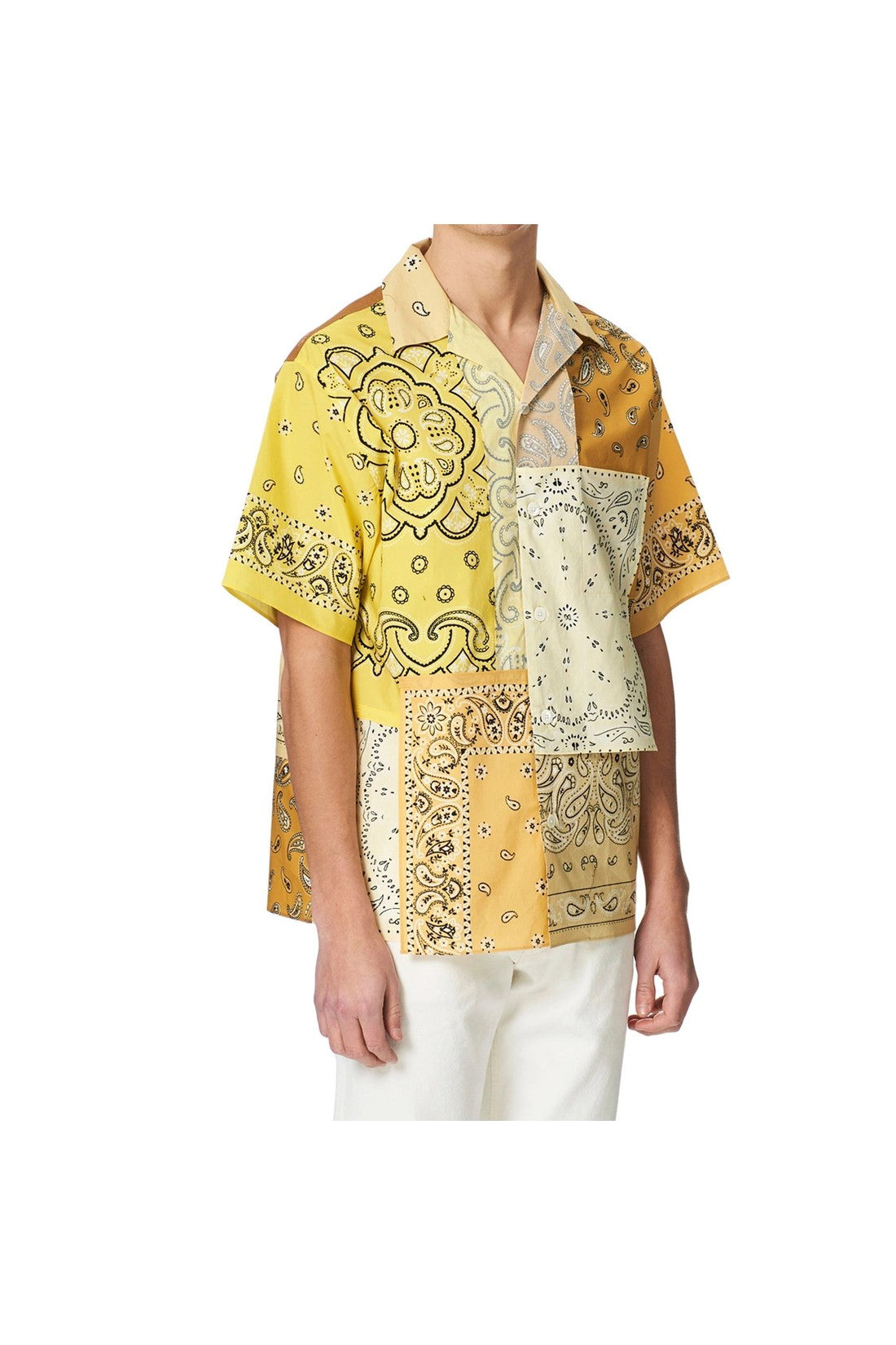 KENZO-OUTLET-SALE-Kenzo Patchwork Short Sleeves Shirt-ARCHIVIST