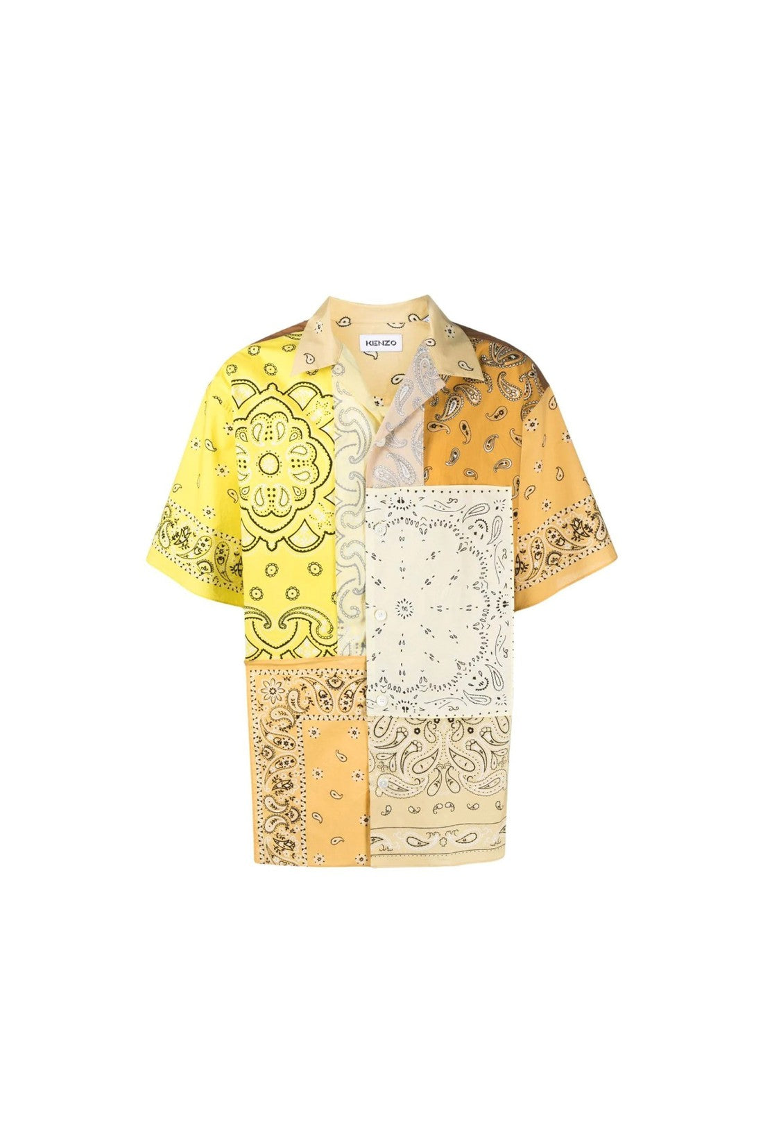 KENZO-OUTLET-SALE-Kenzo Patchwork Short Sleeves Shirt-ARCHIVIST