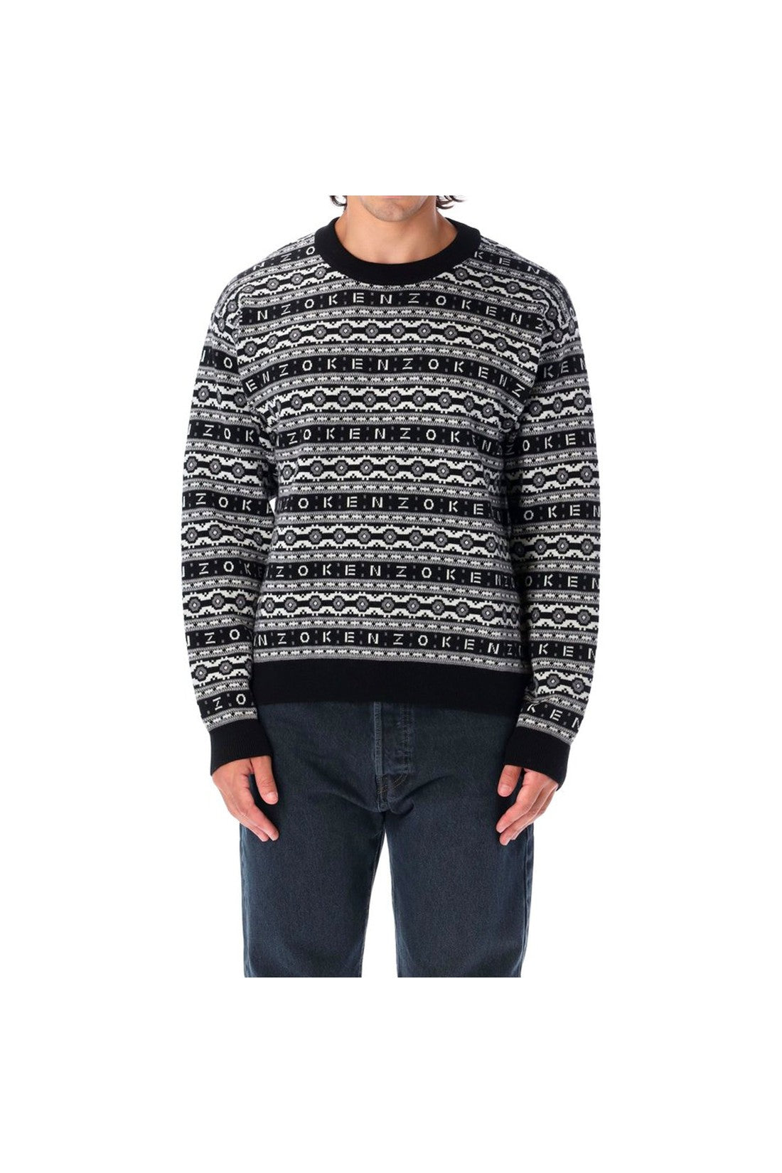 KENZO-OUTLET-SALE-Kenzo Striped Wool Sweater-ARCHIVIST