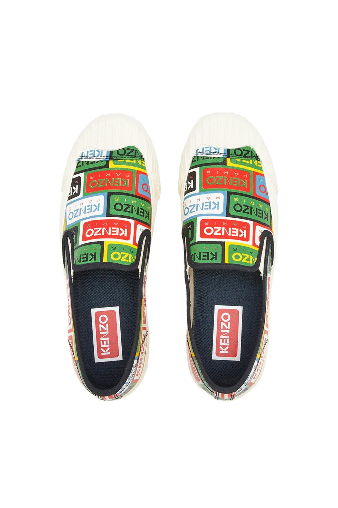 Kenzo-OUTLET-SALE-Kenzoschool Logo Slip On Sneakers-ARCHIVIST