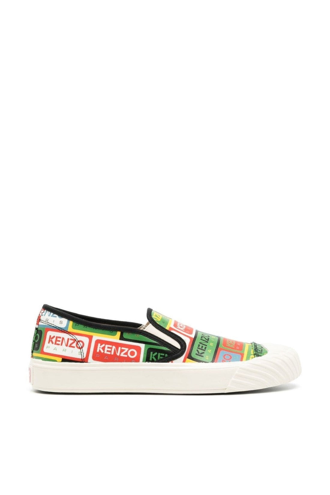 Kenzo-OUTLET-SALE-Kenzoschool Logo Slip On Sneakers-ARCHIVIST