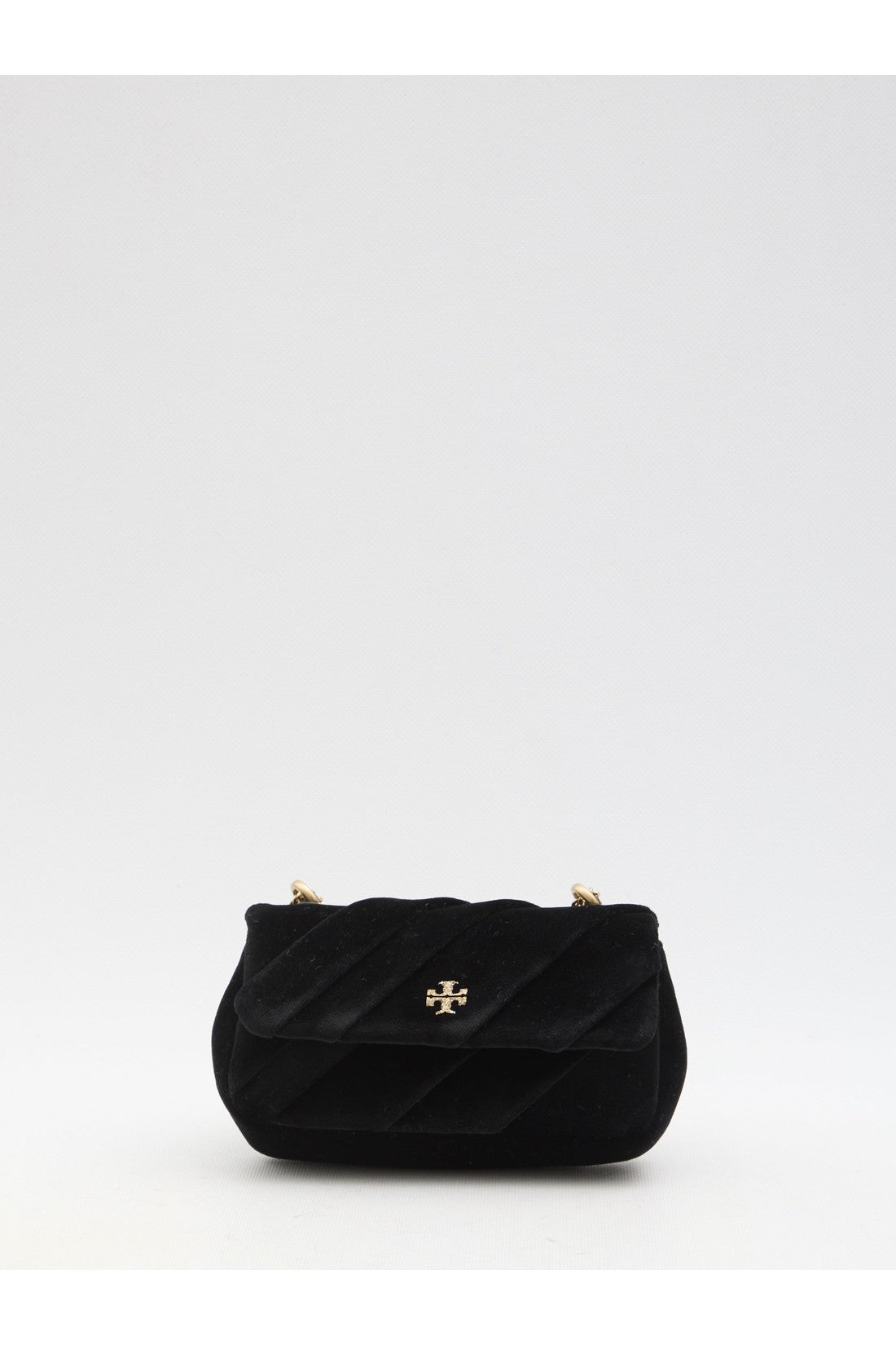 TORY BURCH-OUTLET-SALE-Kira Draped Velvet Mini Flap bag-ARCHIVIST