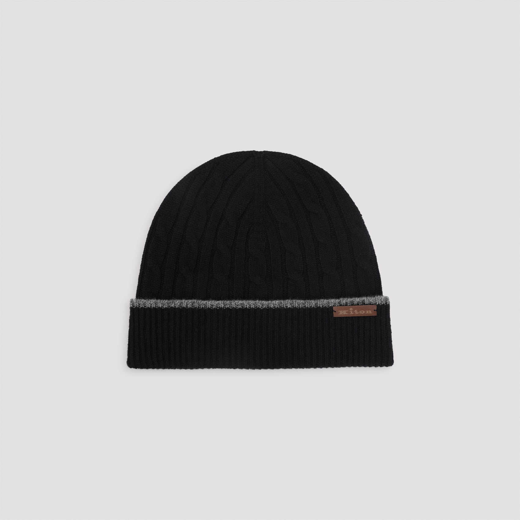 Kiton-OUTLET-SALE-Kiton Cable-Knit Beanie-ARCHIVIST
