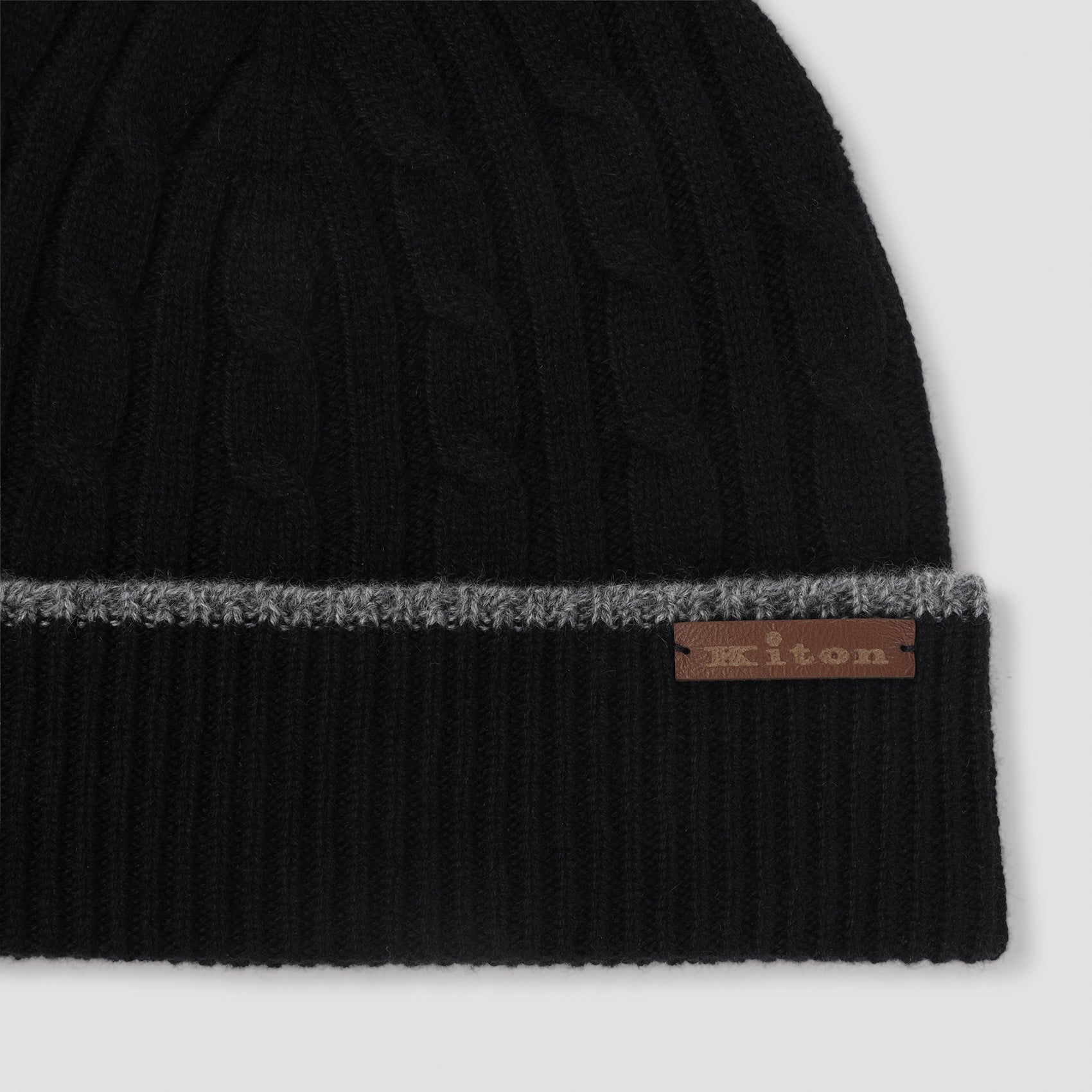 Kiton-OUTLET-SALE-Kiton Cable-Knit Beanie-ARCHIVIST