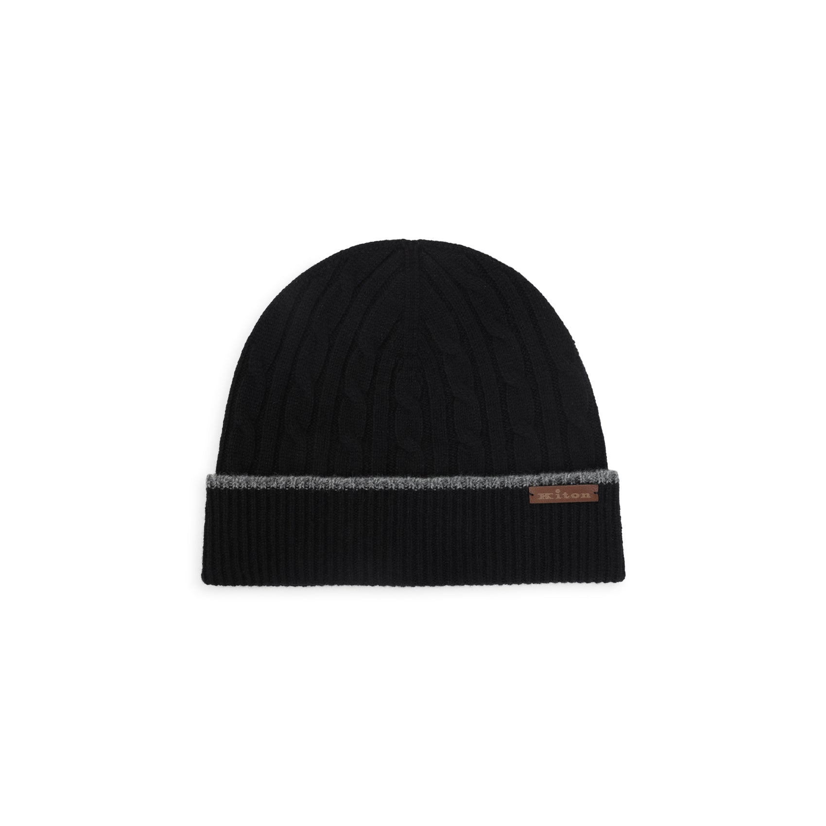 Kiton-OUTLET-SALE-Kiton Cable-Knit Beanie-ARCHIVIST