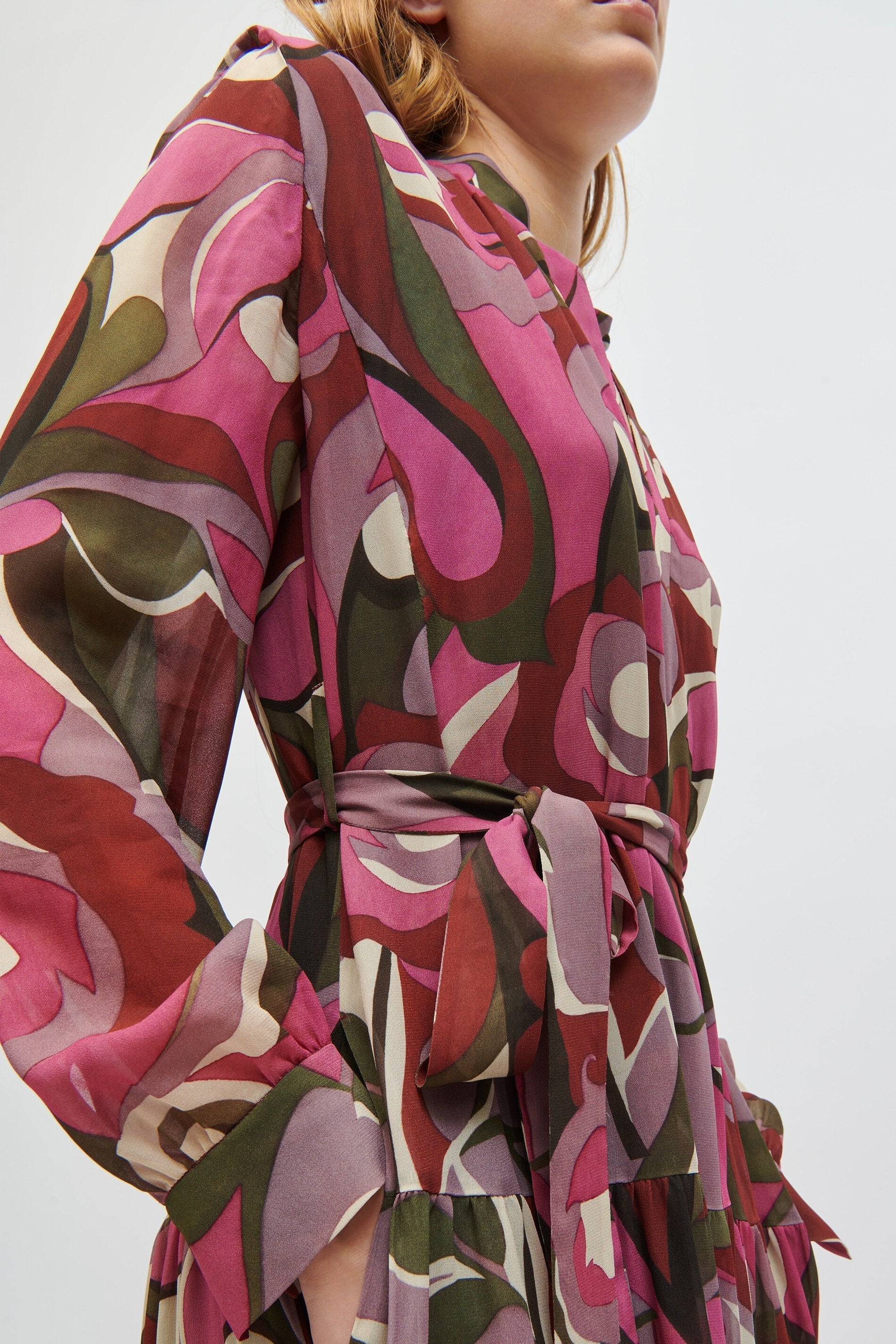 LUISA CERANO-OUTLET-SALE-Kleid aus Viskose-Crêpe-Kleider & Röcke-by-ARCHIVIST