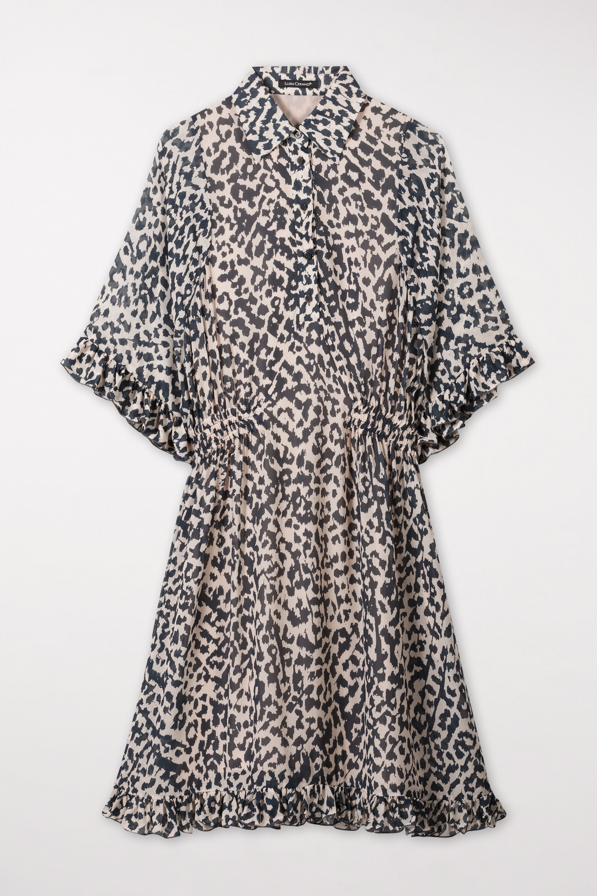 LUISA-CERANO-OUTLET-SALE-Kleid mit Arty-Animal-Print-ARCHIVIST