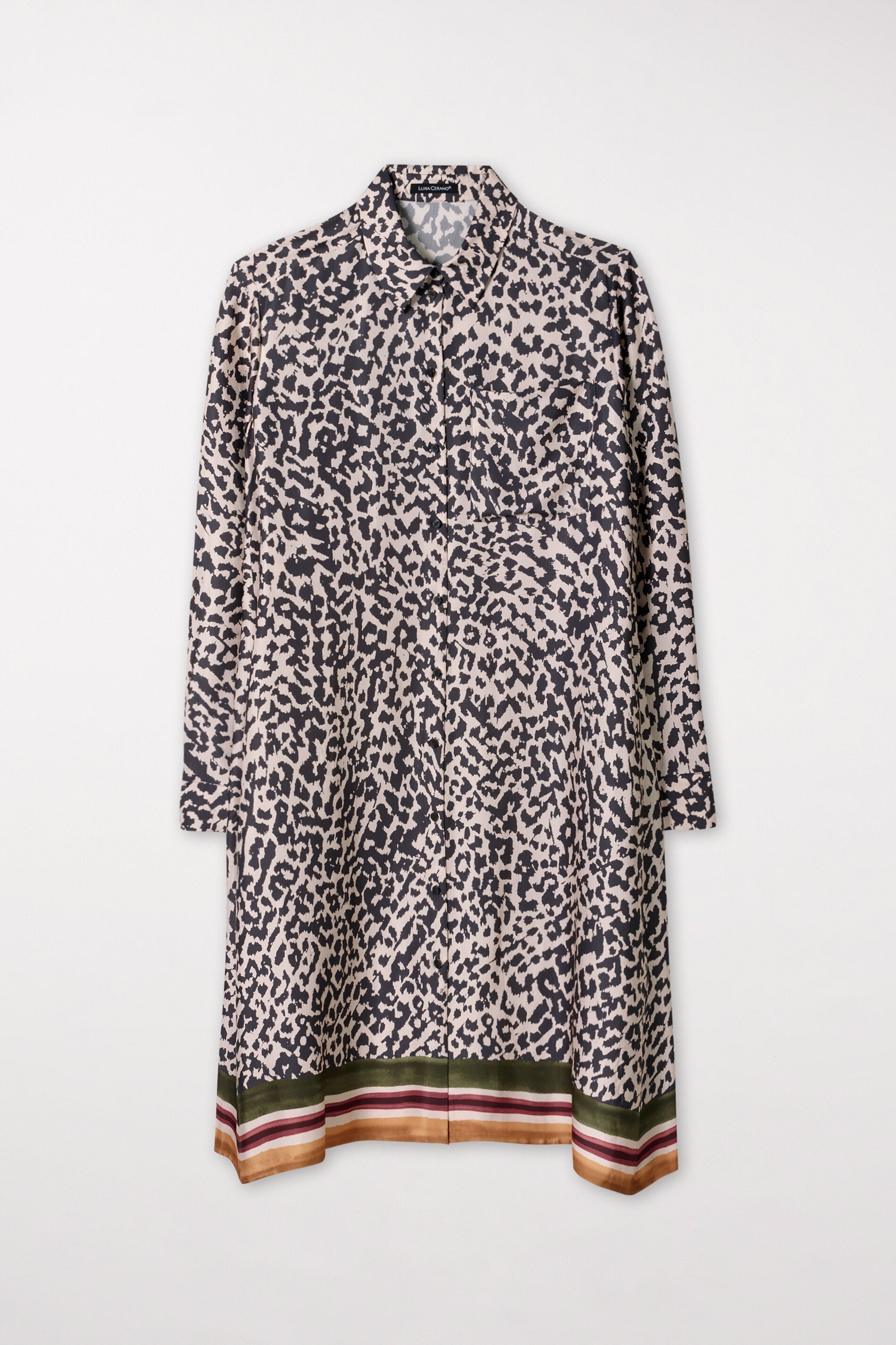 LUISA-CERANO-OUTLET-SALE-Kleid mit Arty-Animal-Print-ARCHIVIST